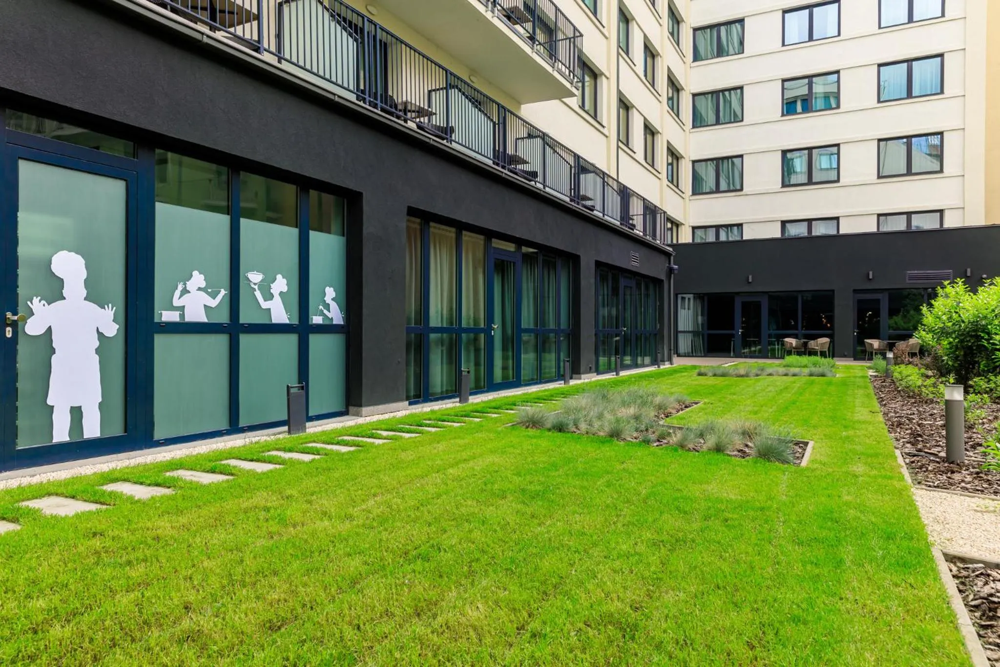 Garden view in Barceló Budapest