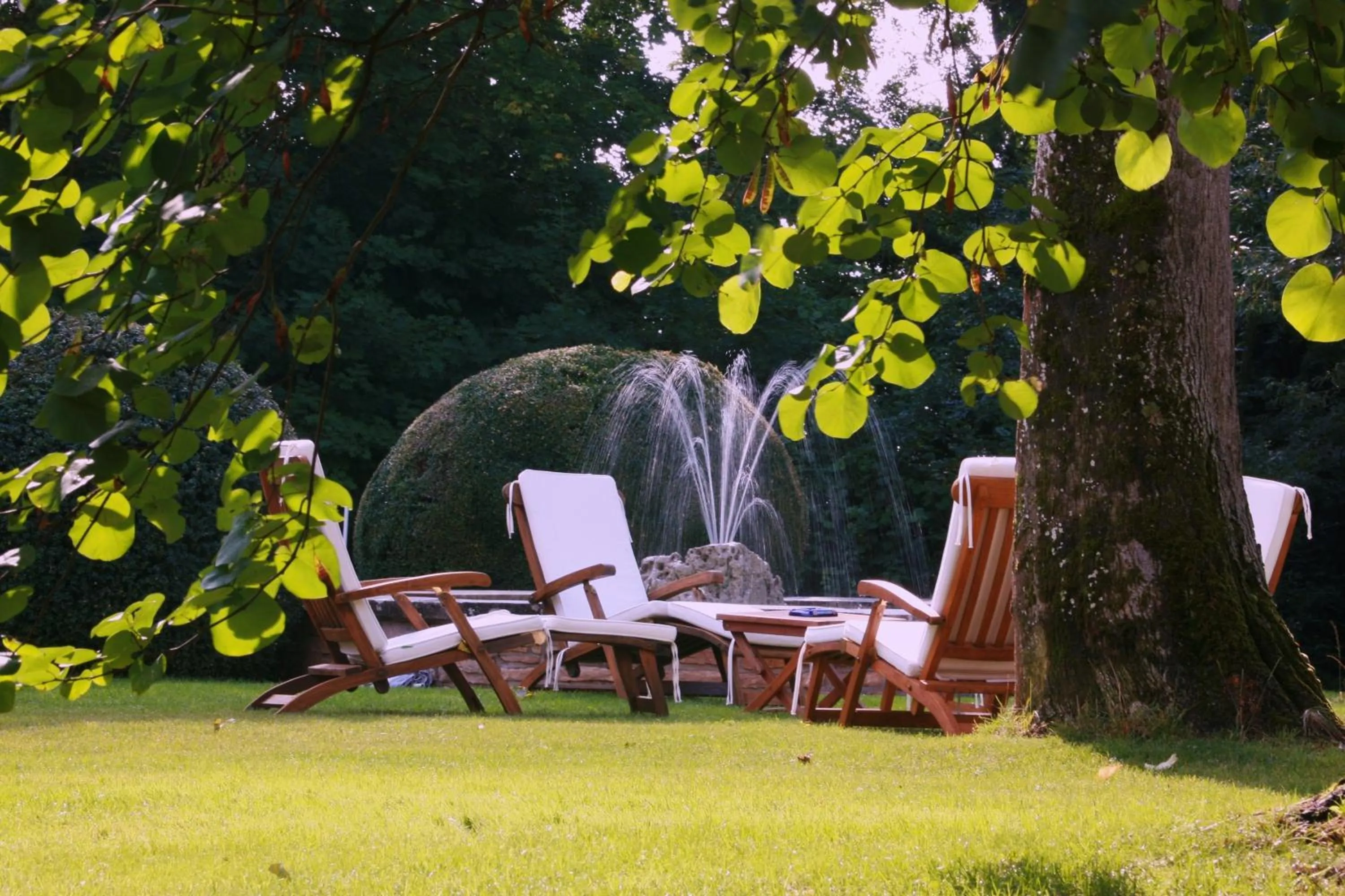 Garden in Château de Challanges