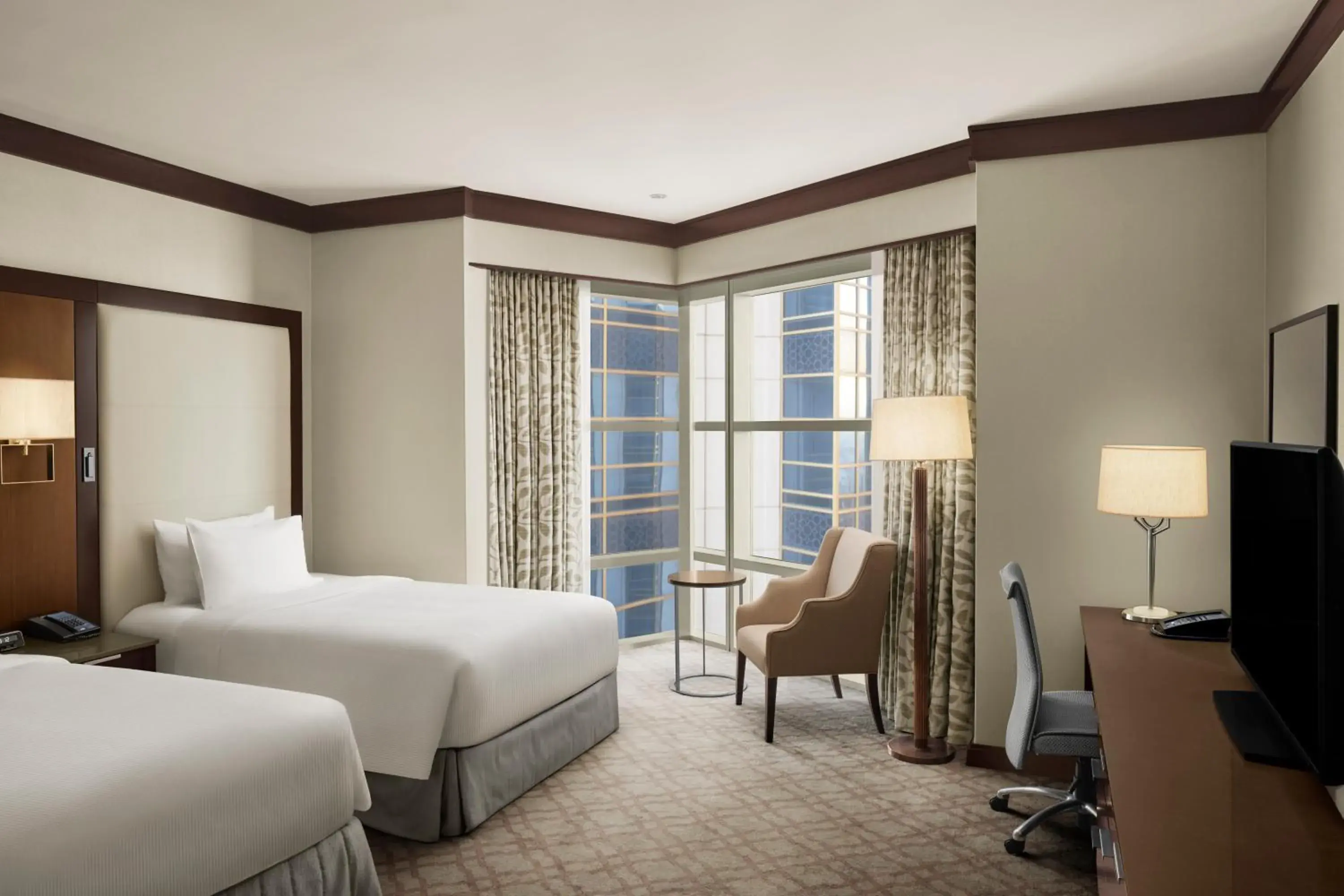 Twin Guest Room with Partial Haram View in Doubletree By Hilton Jabal Omar Makkah Twin Guest Room with Partial Haram View in Doubletree By Hilton Jabal Omar Makkah