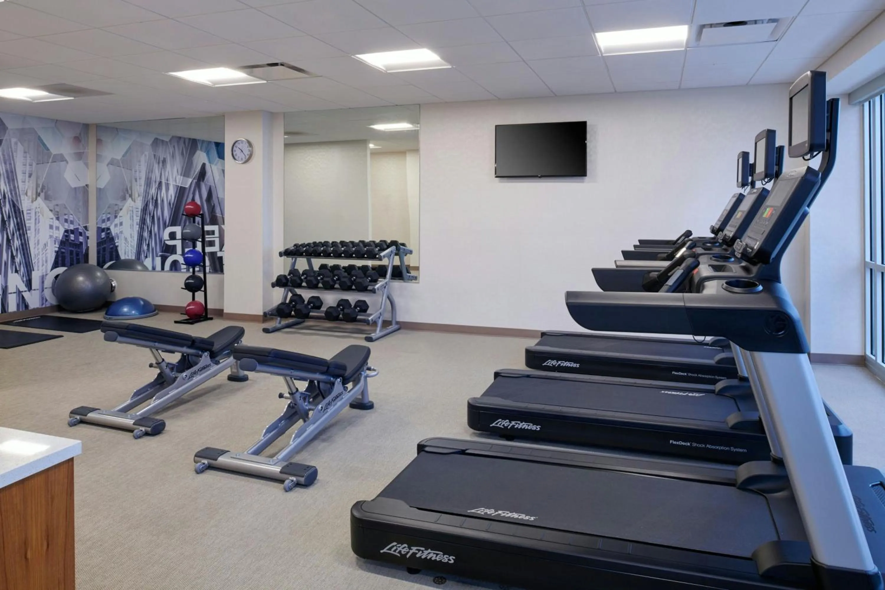 Fitness centre/facilities in SpringHill Suites by Marriott Wixom Novi
