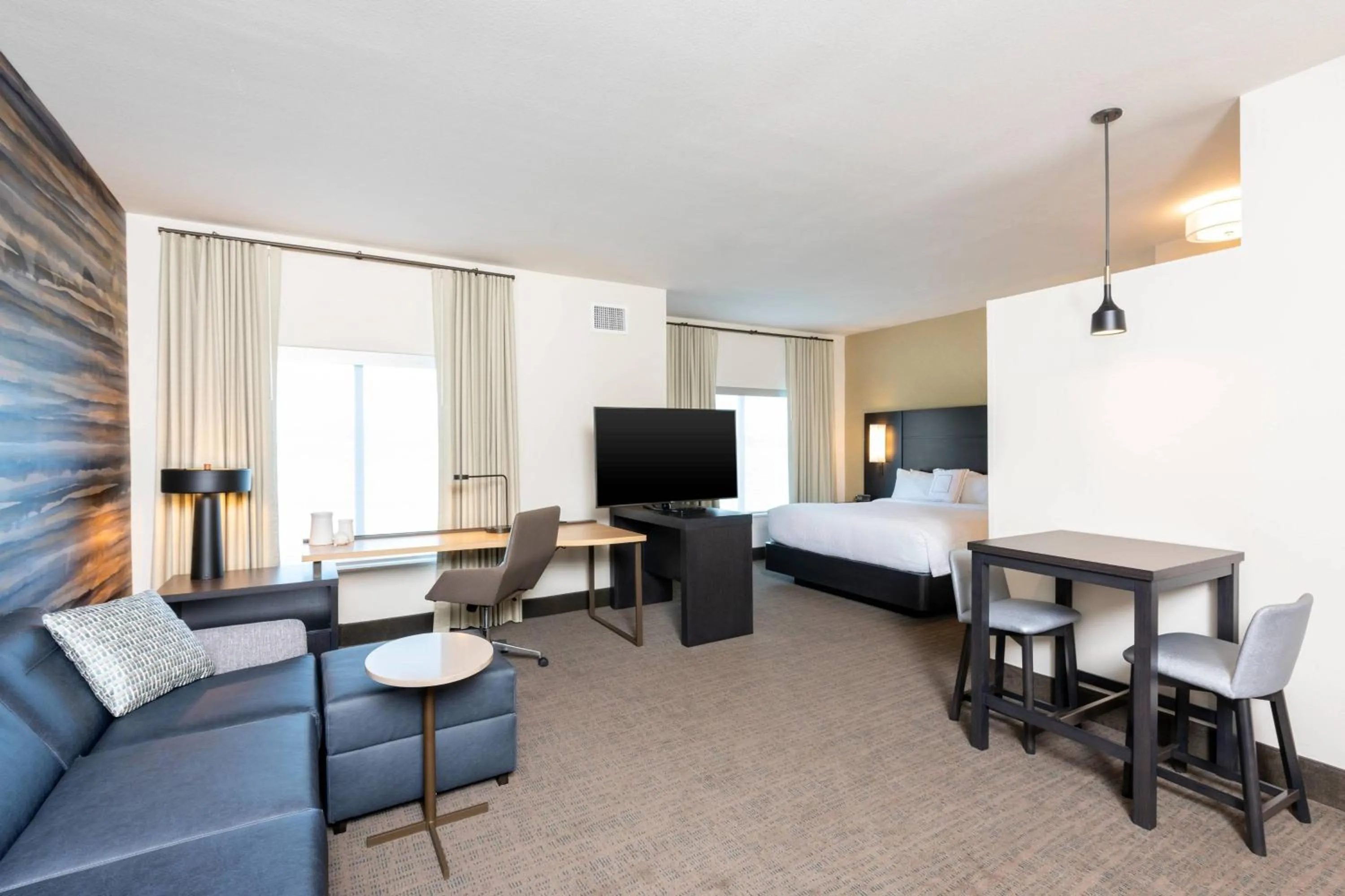 Bedroom, Bed in Residence Inn by Marriott Indianapolis South/Greenwood