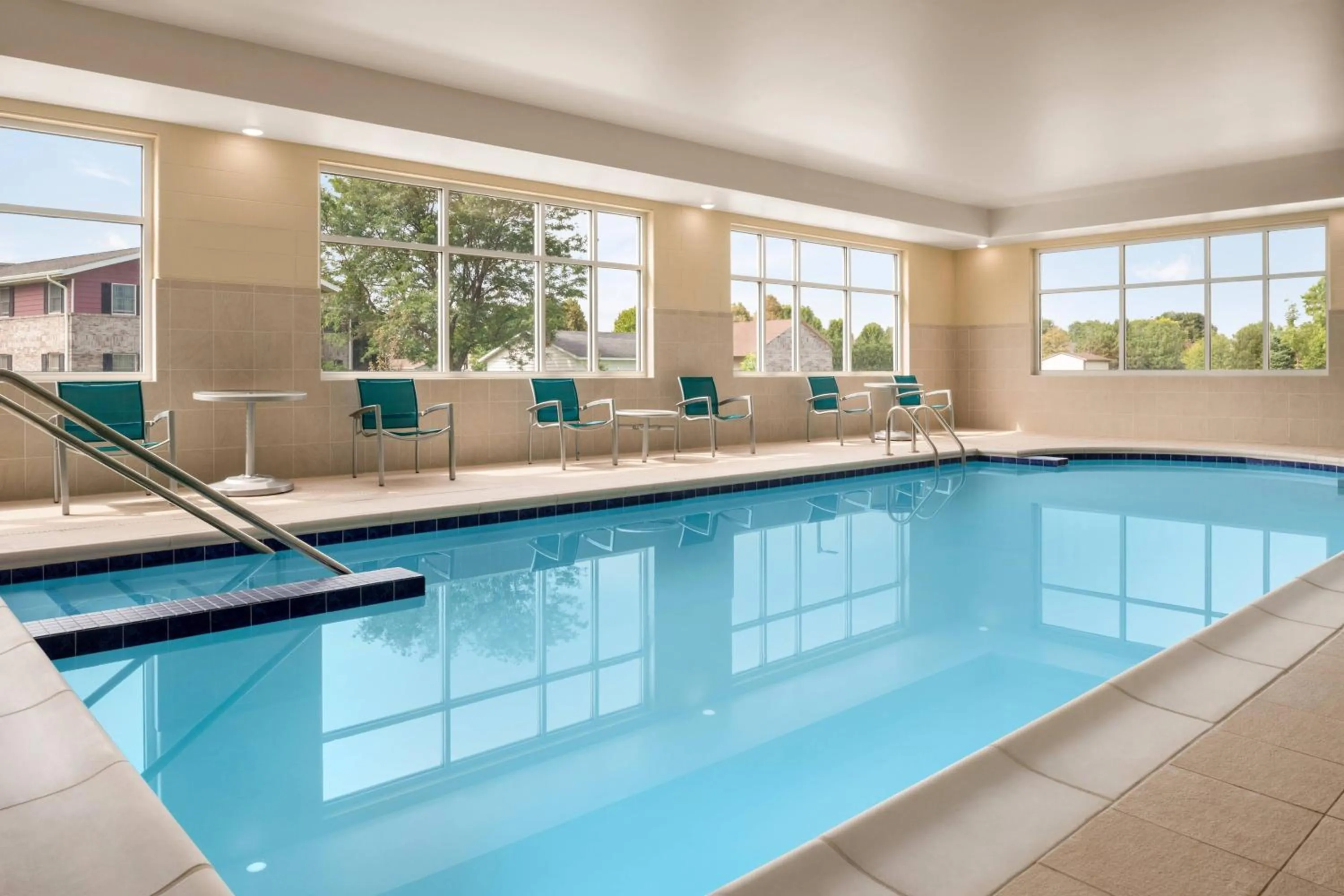 Swimming pool in TownePlace Suites by Marriott Janesville