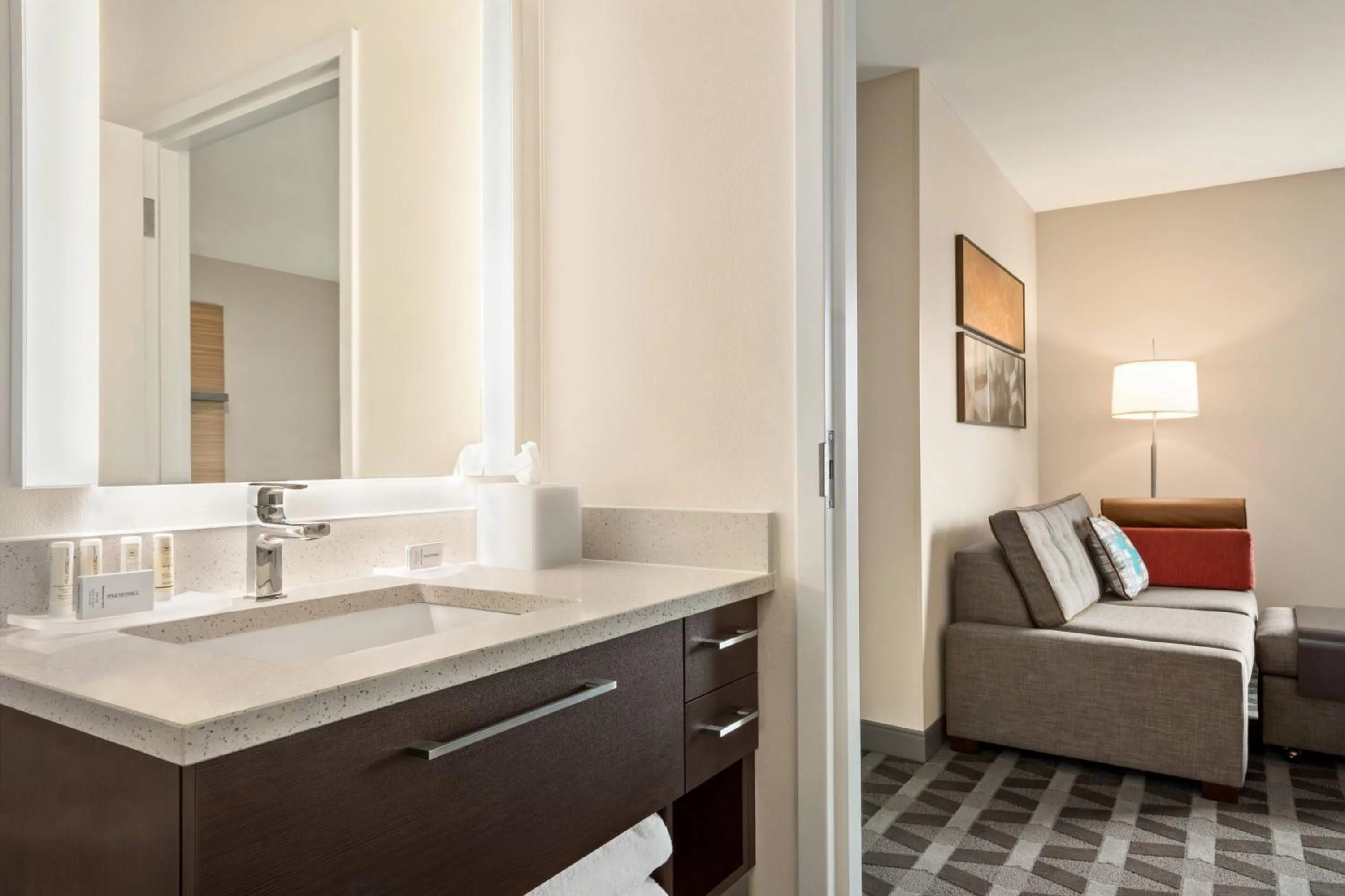 Bathroom, Bed in TownePlace Suites by Marriott Janesville