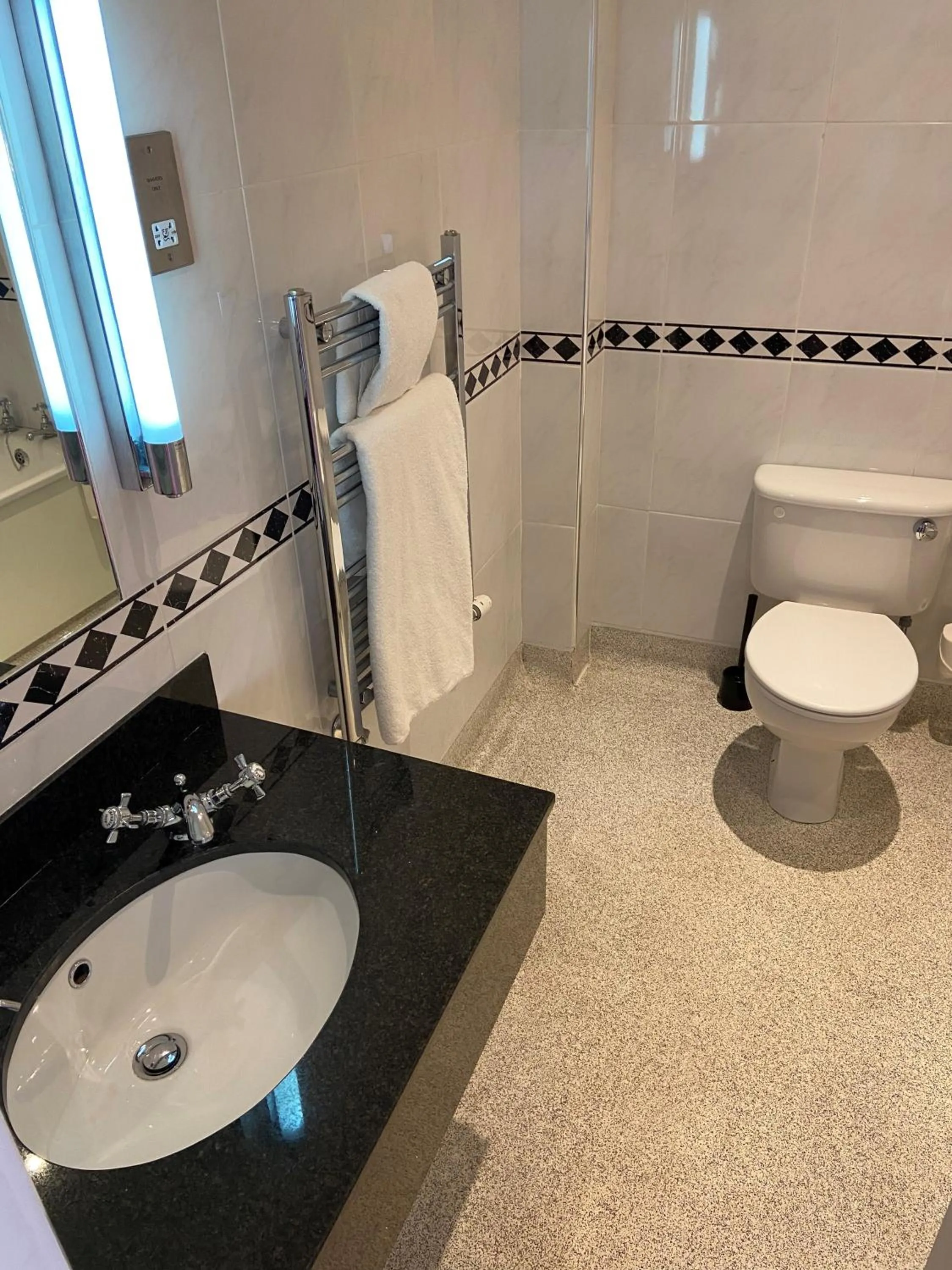 Bathroom in Loftsome Bridge Hotel