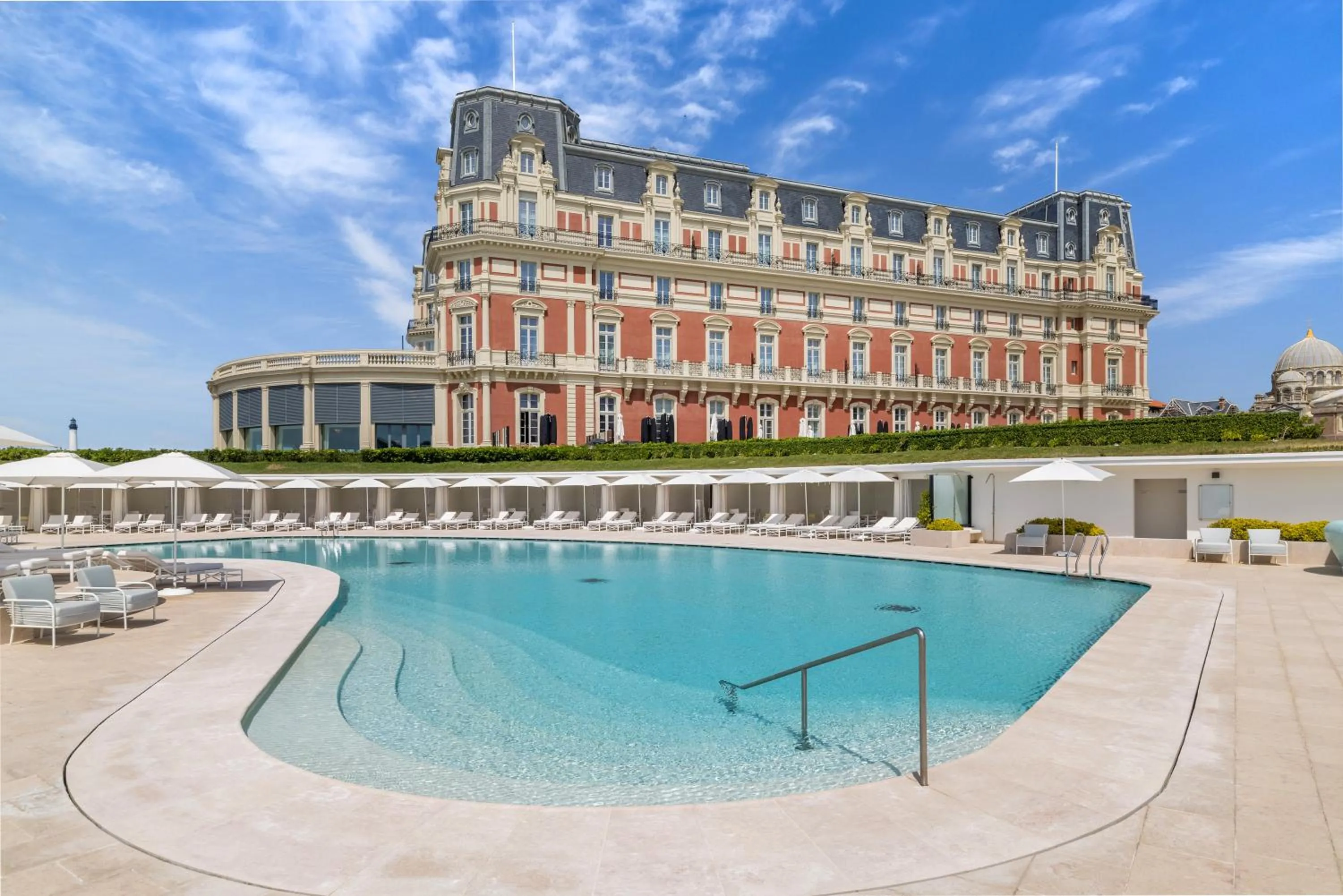 Pool view in Hôtel du Palais Biarritz, in The Unbound Collection by Hyatt