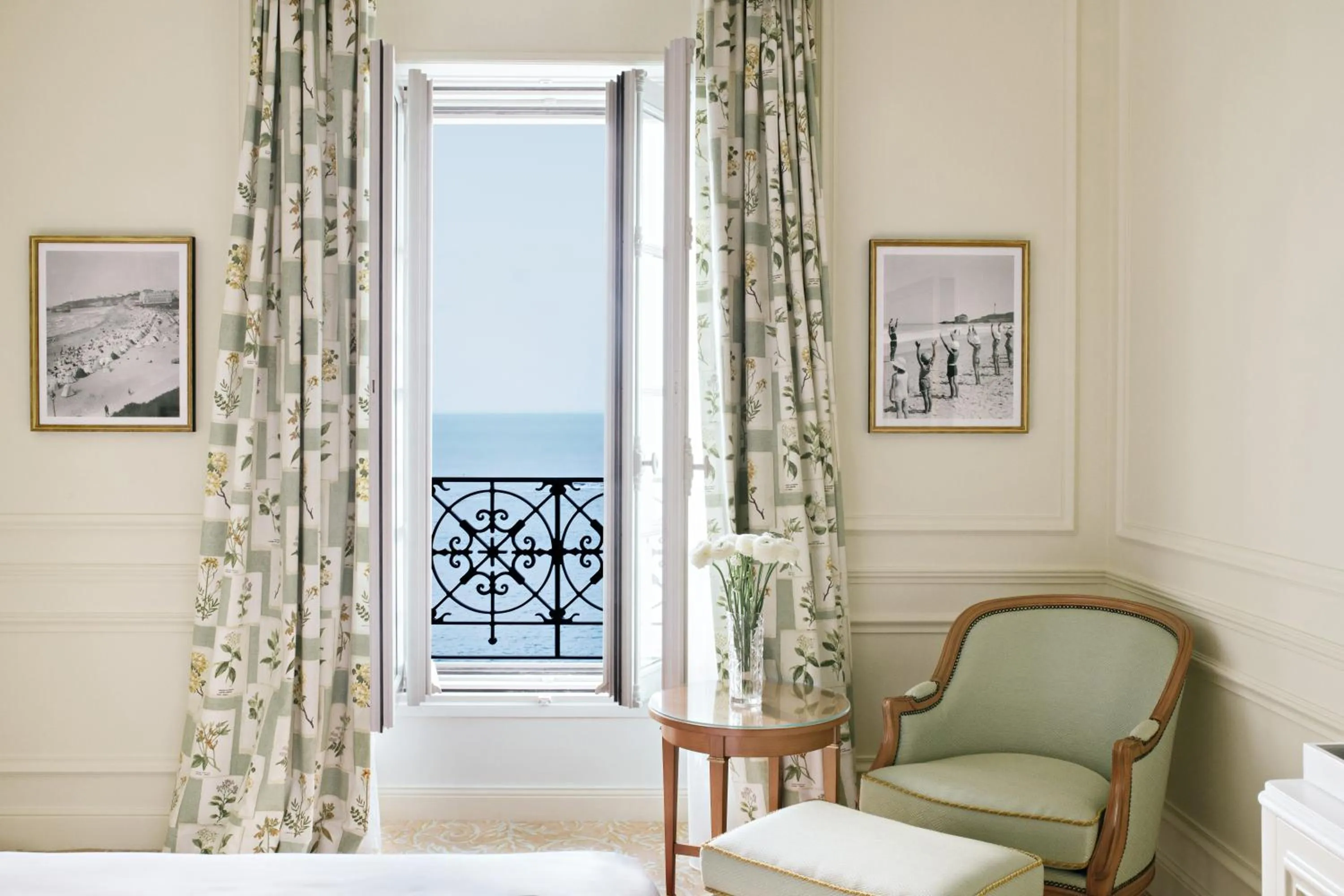 View (from property/room), Bed in Hôtel du Palais Biarritz, in The Unbound Collection by Hyatt