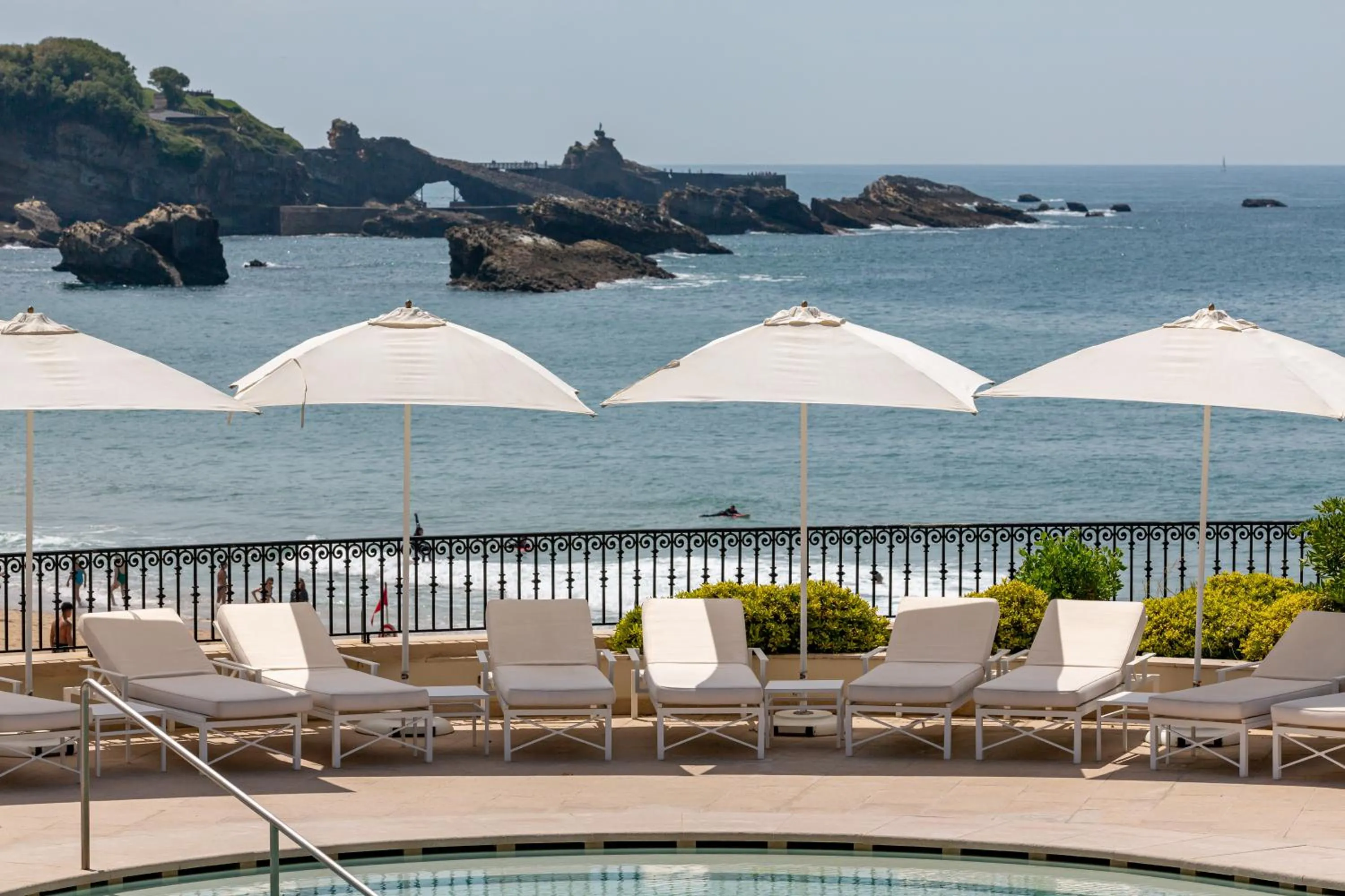Swimming pool in Hôtel du Palais Biarritz, in The Unbound Collection by Hyatt