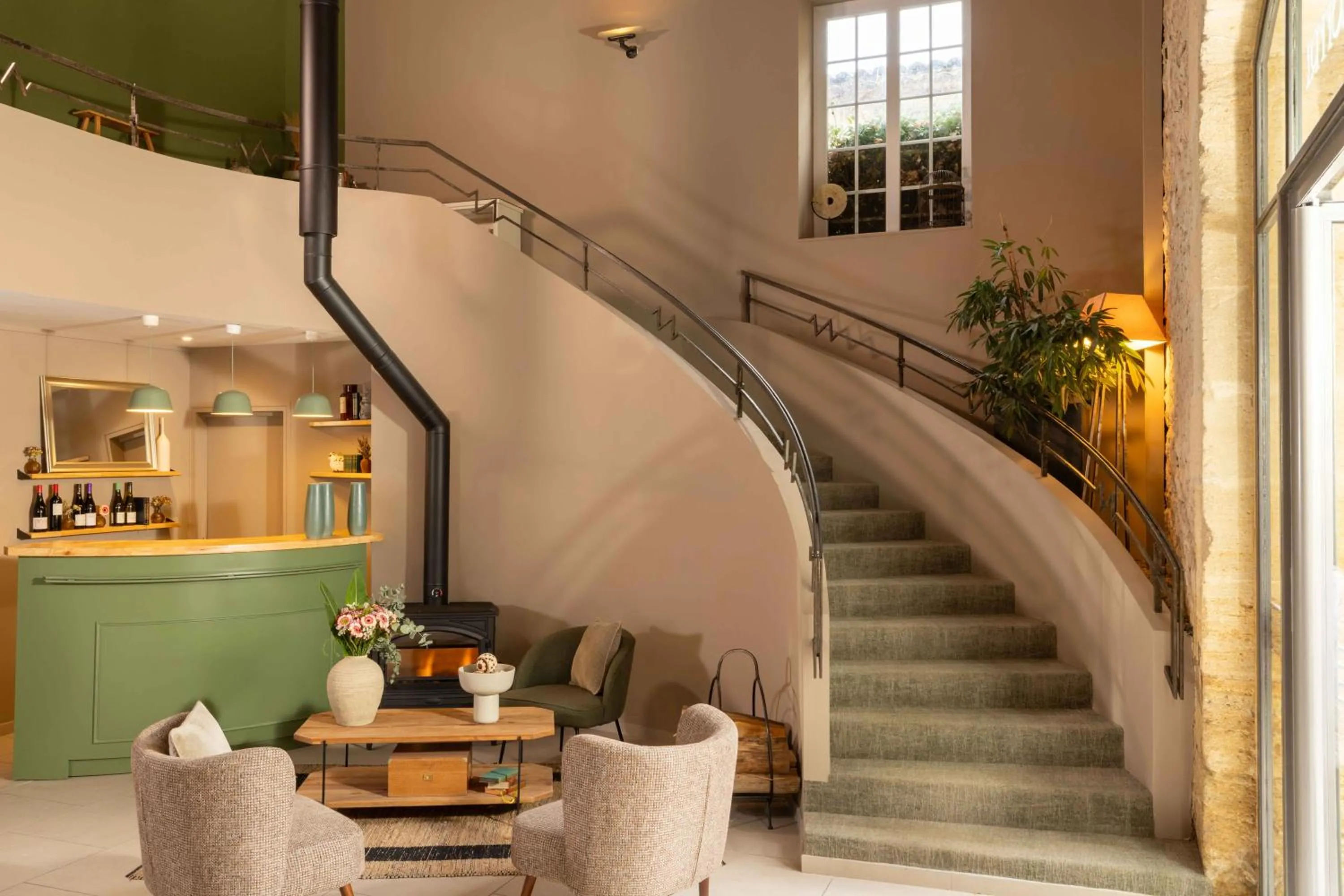 Living room in Hôtel Le Pré Galoffre