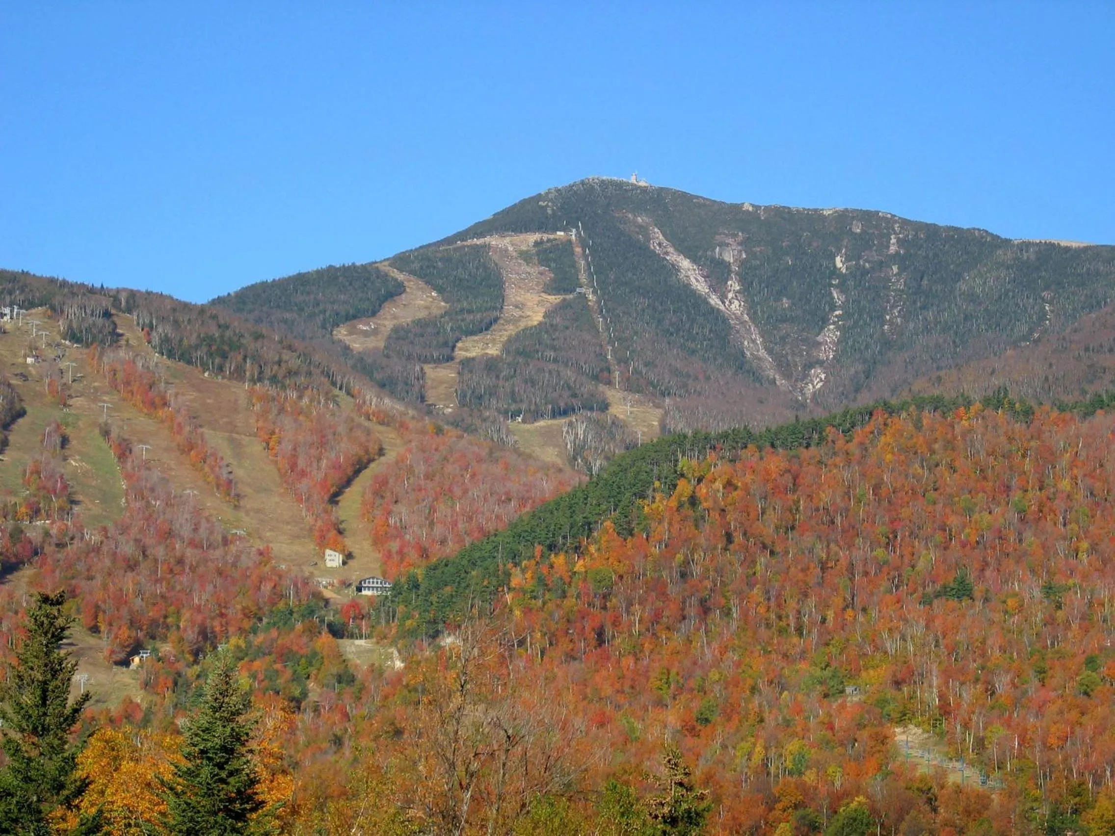 Natural landscape in Ledge Rock at Whiteface