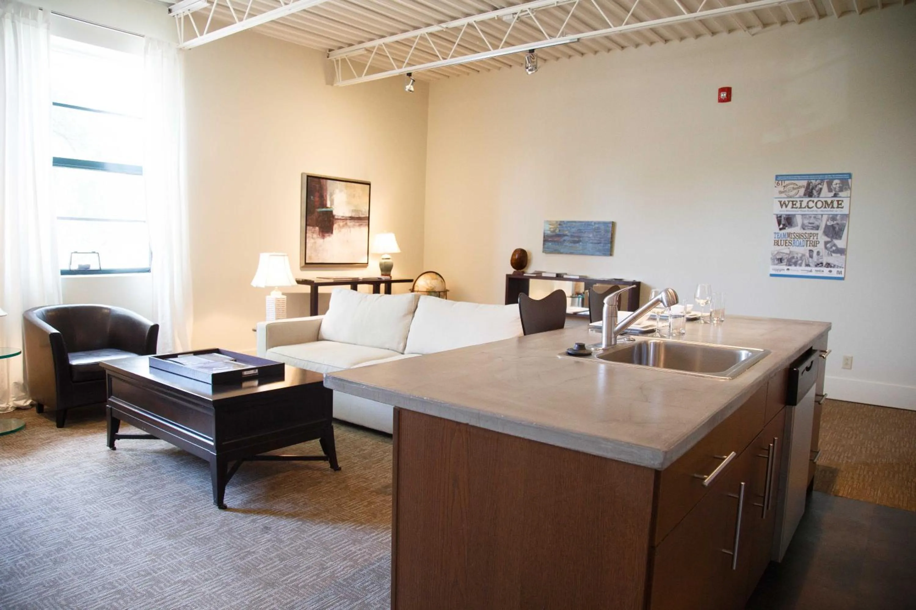 Kitchen or kitchenette in The Lofts at the Five & DIme