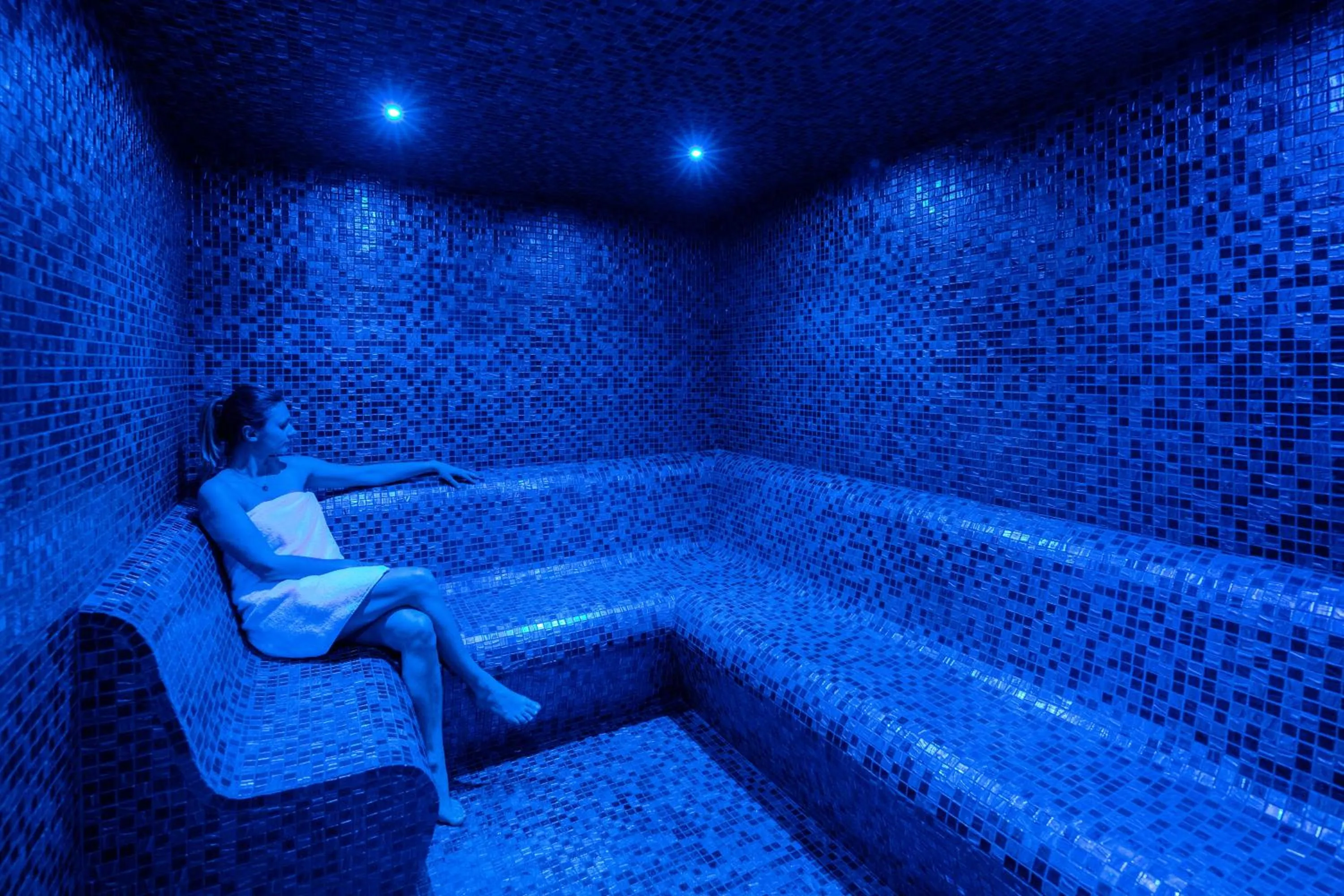 Steam room in Hôtel & Spa Le Maury, Vannes, The Originals Boutique