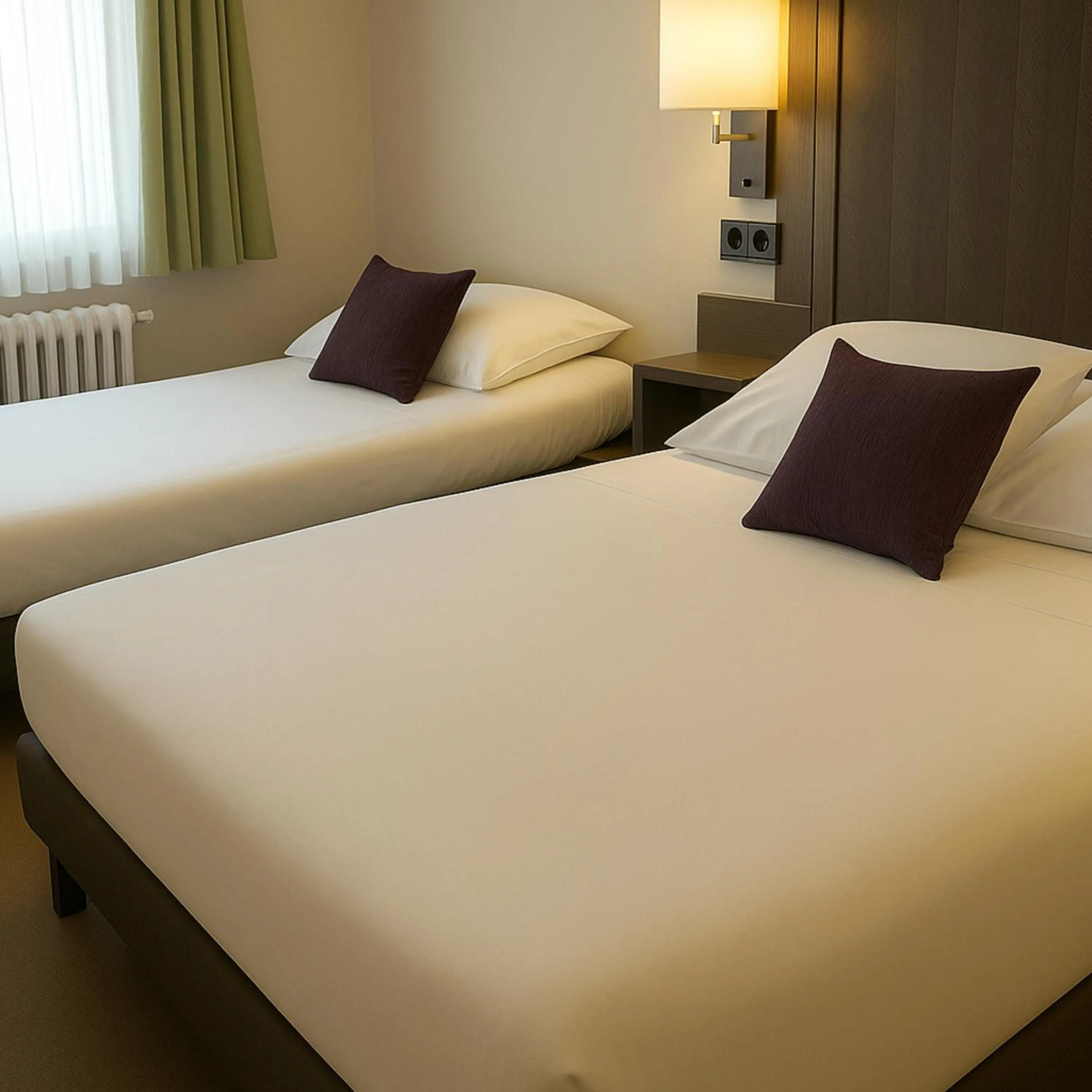 Bedroom, Bed in Hôtel Albert Elisabeth Gare SNCF