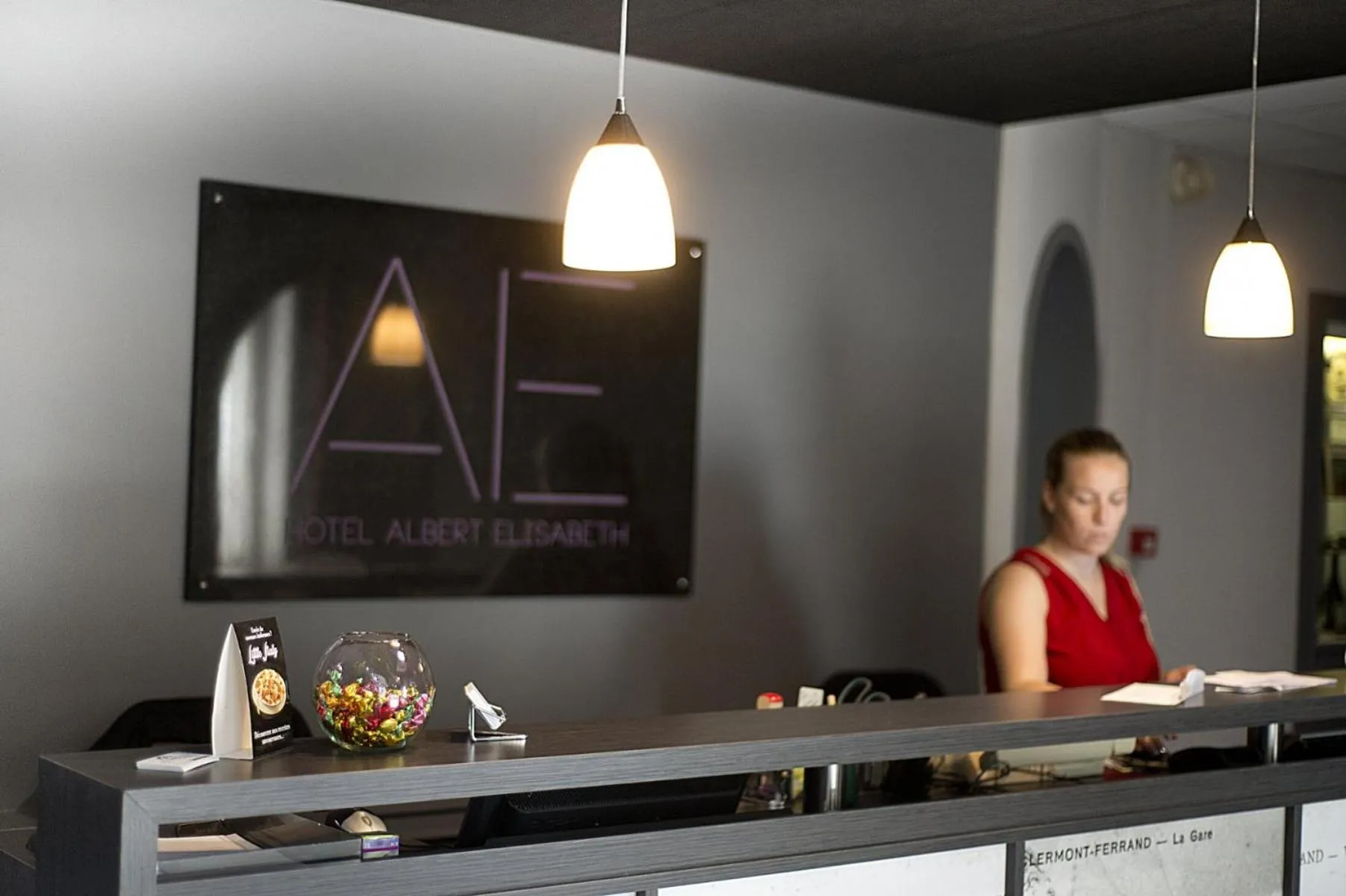 Lobby or reception in Hôtel Albert Elisabeth Gare SNCF