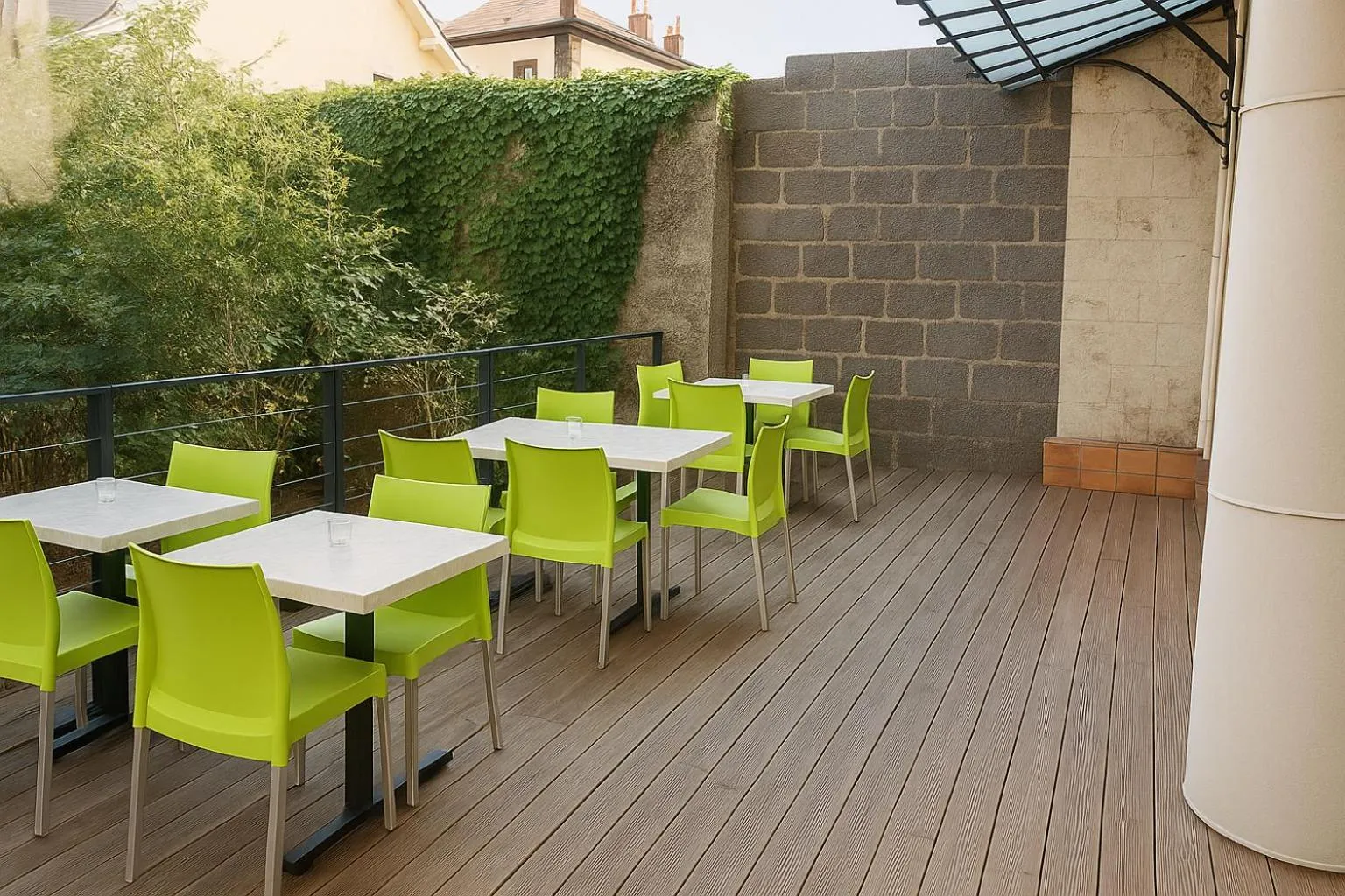 Patio in Hôtel Albert Elisabeth Gare SNCF