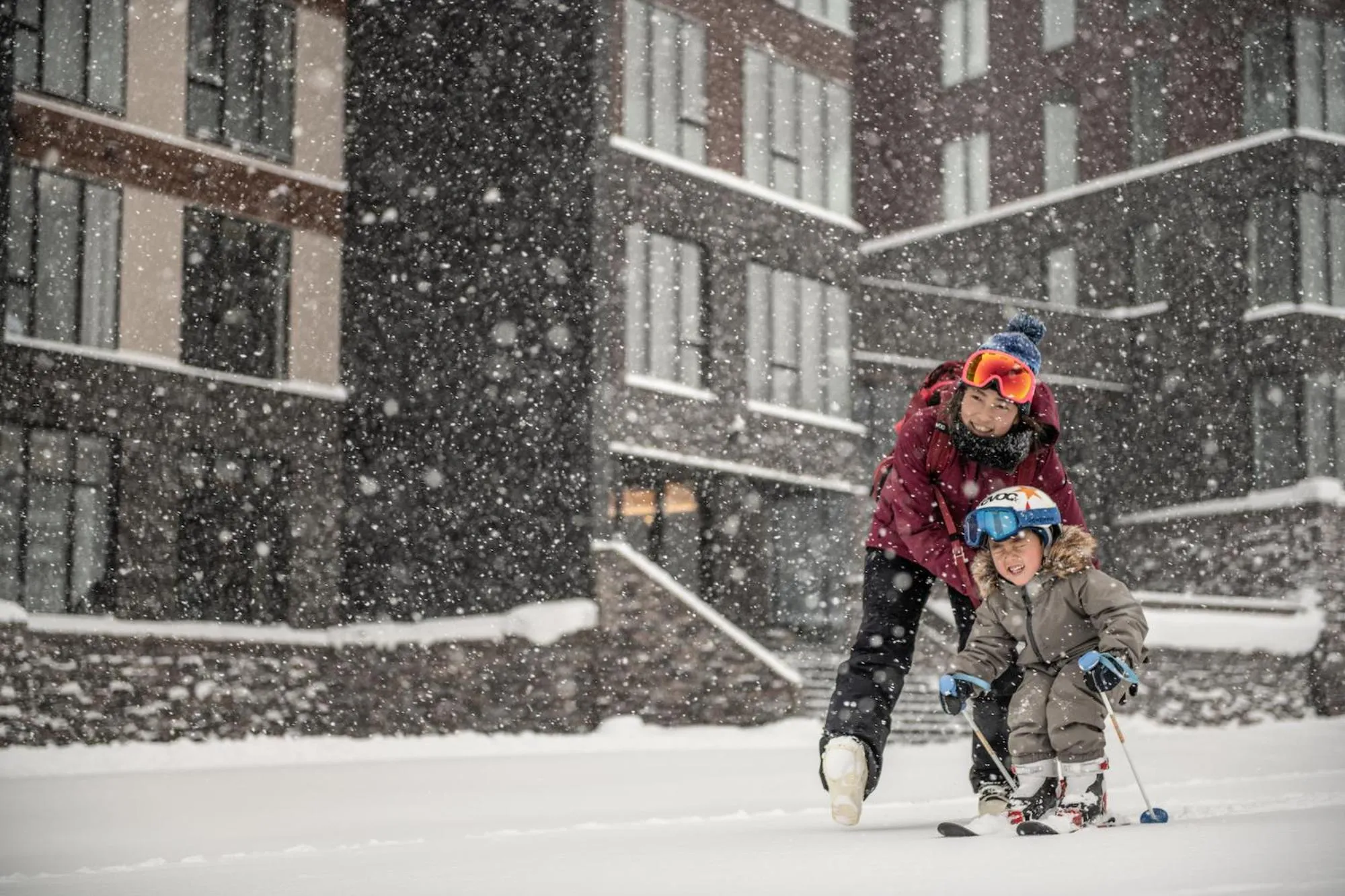 People in Yu Kiroro, Ski-in Ski-out Luxury Residences