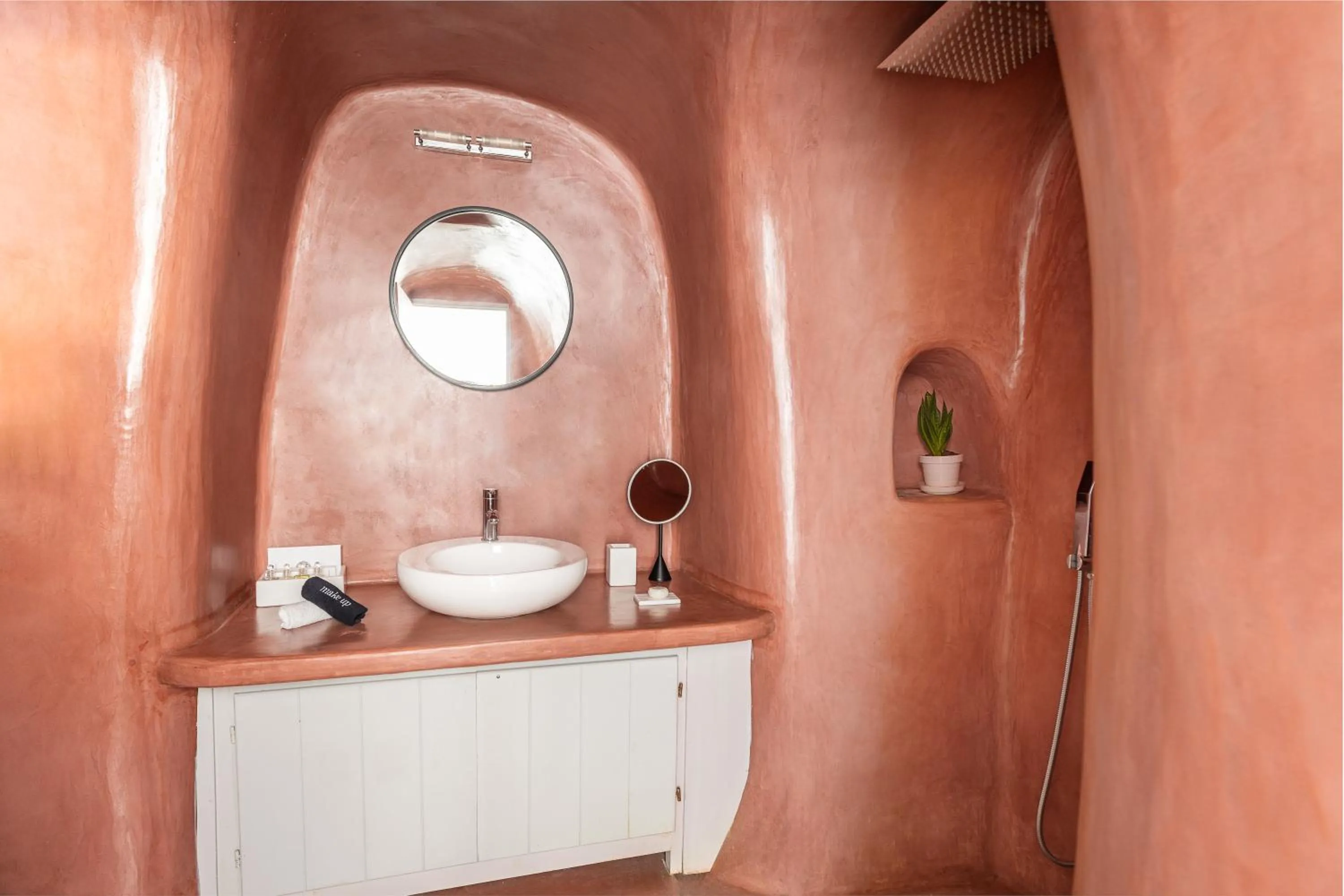 Bathroom in Danae Suites Santorini