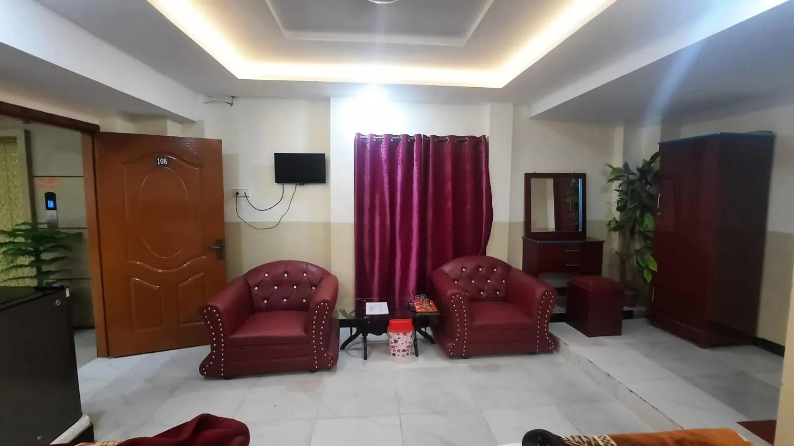 Seating area in Hotel Khursheed Palace