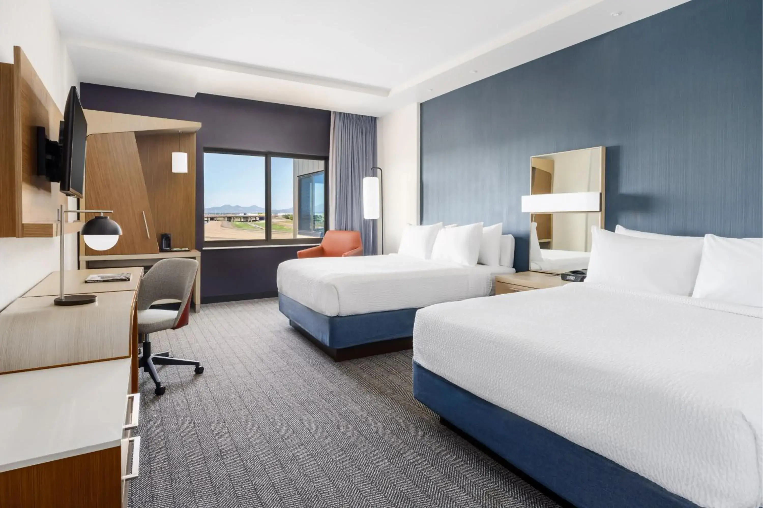 Queen Room with Two Queen Beds in Courtyard by Marriott Phoenix Mesa Gateway Airport Queen Room with Two Queen Beds in Courtyard by Marriott Phoenix Mesa Gateway Airport