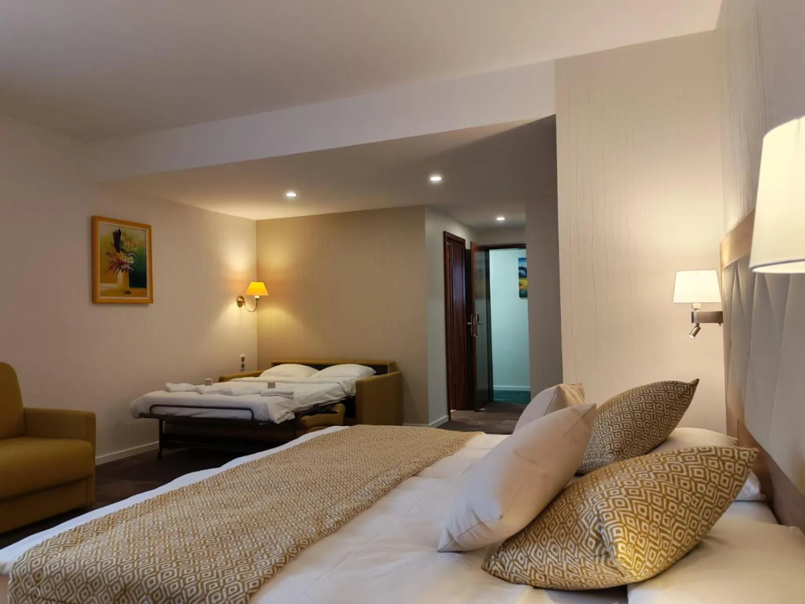 Bed in Hostellerie Saint Florent