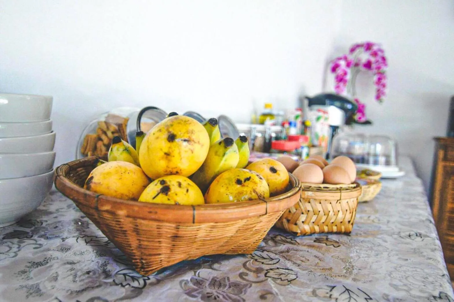 Asian breakfast in The Eight Ratvithi House