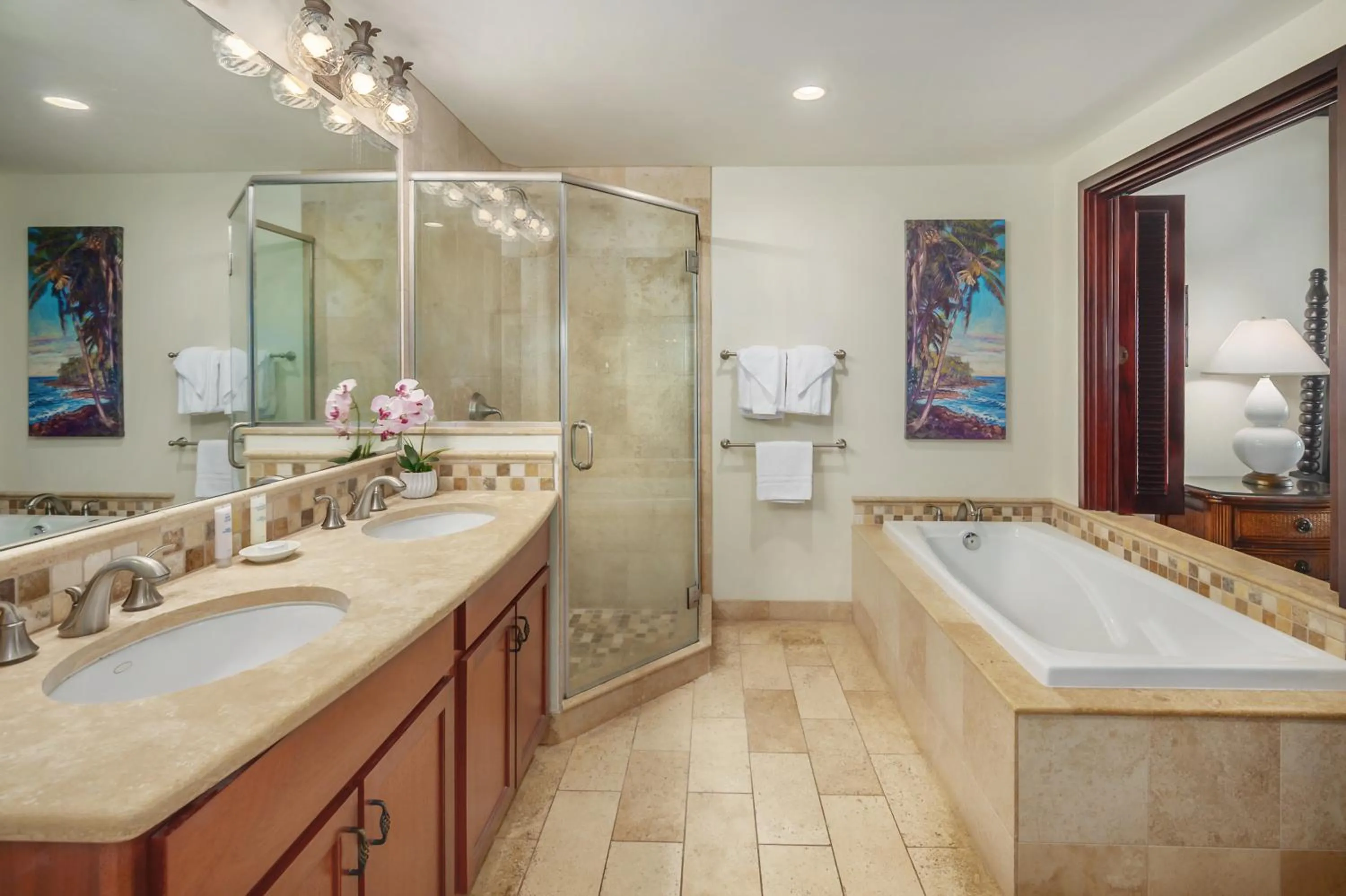 Bathroom in Waipouli Beach Resort and Spa Kauai by OUTRIGGER