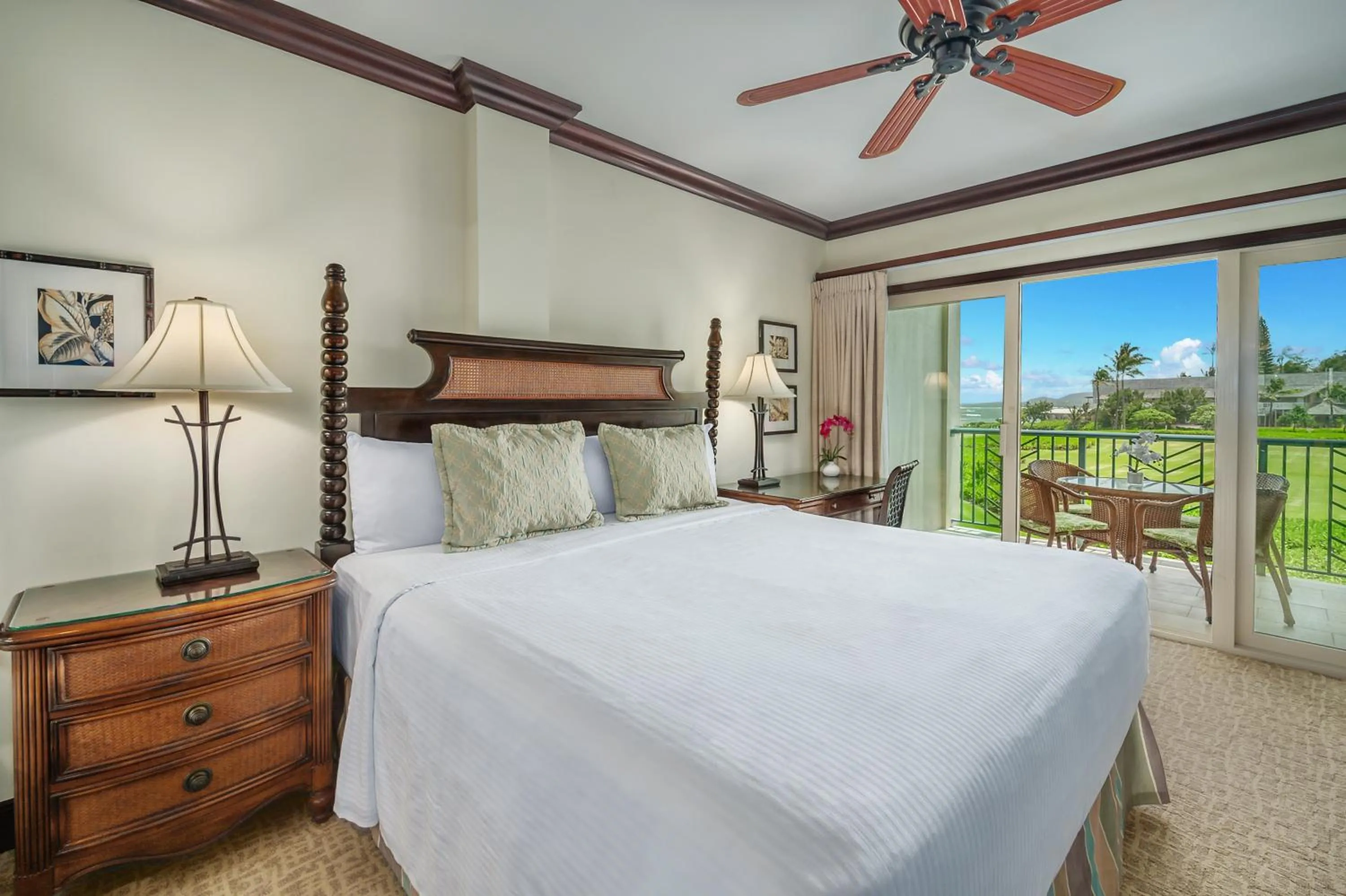 Bedroom, Bed in Waipouli Beach Resort and Spa Kauai by OUTRIGGER