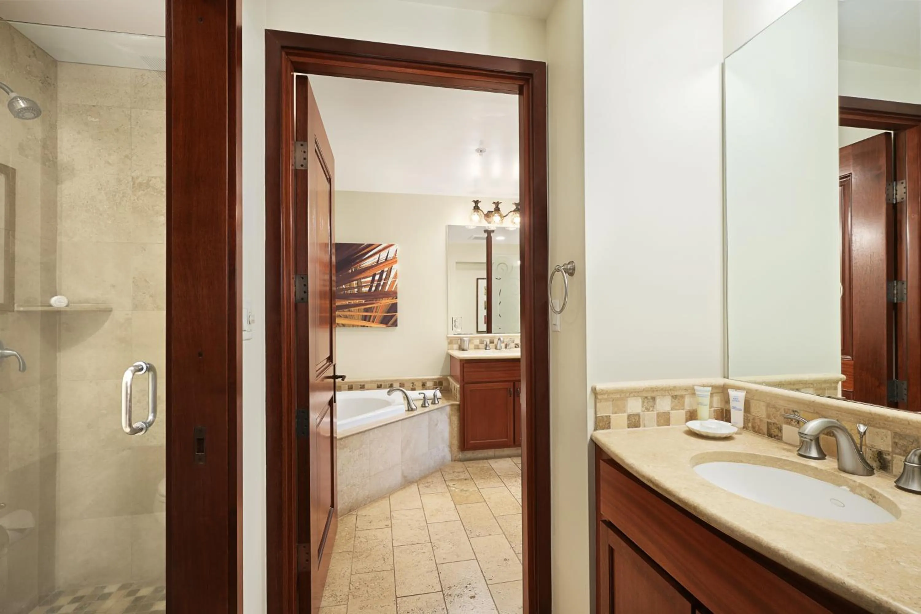 Bathroom in Waipouli Beach Resort and Spa Kauai by OUTRIGGER