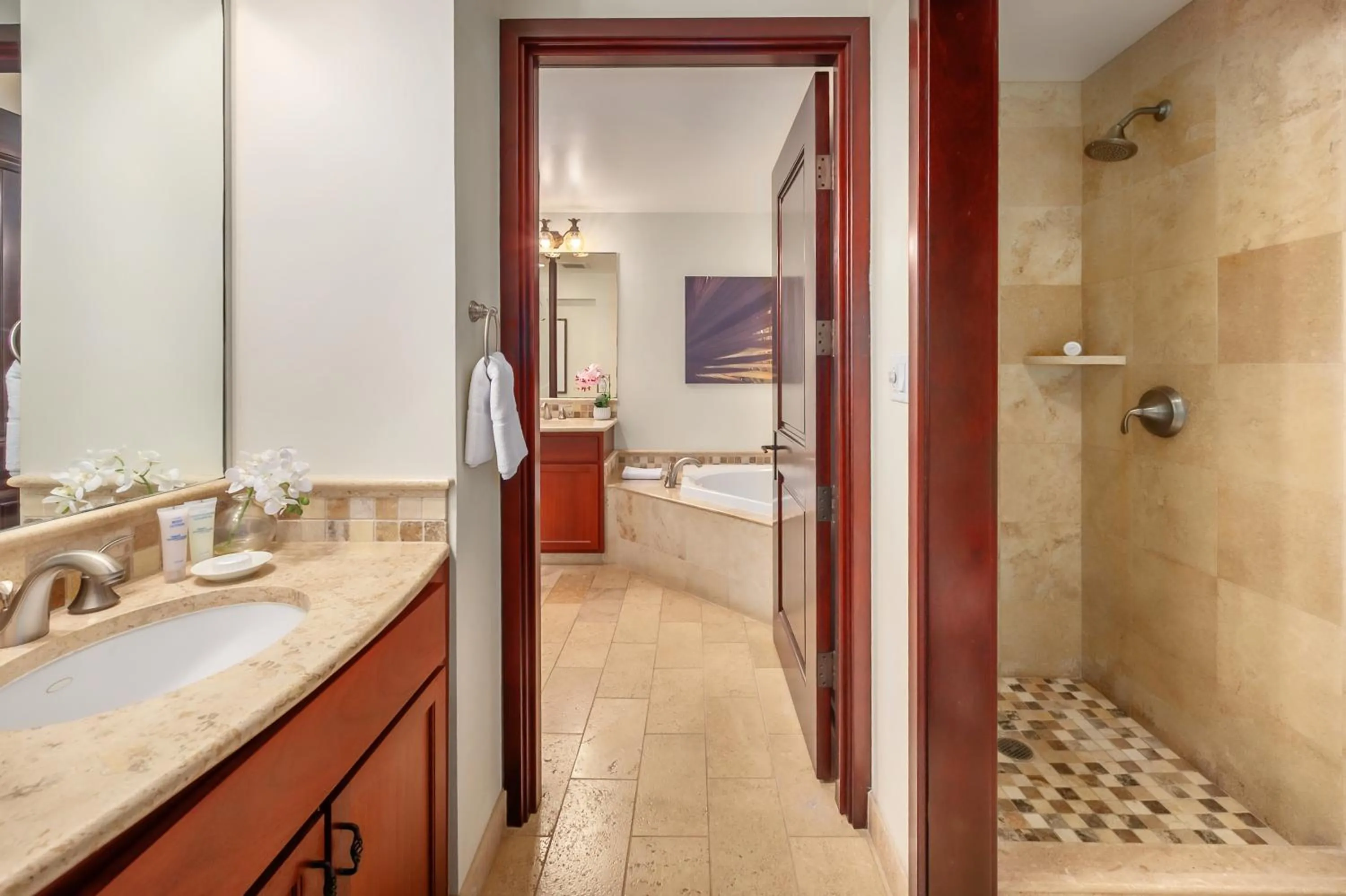 Bathroom in Waipouli Beach Resort and Spa Kauai by OUTRIGGER