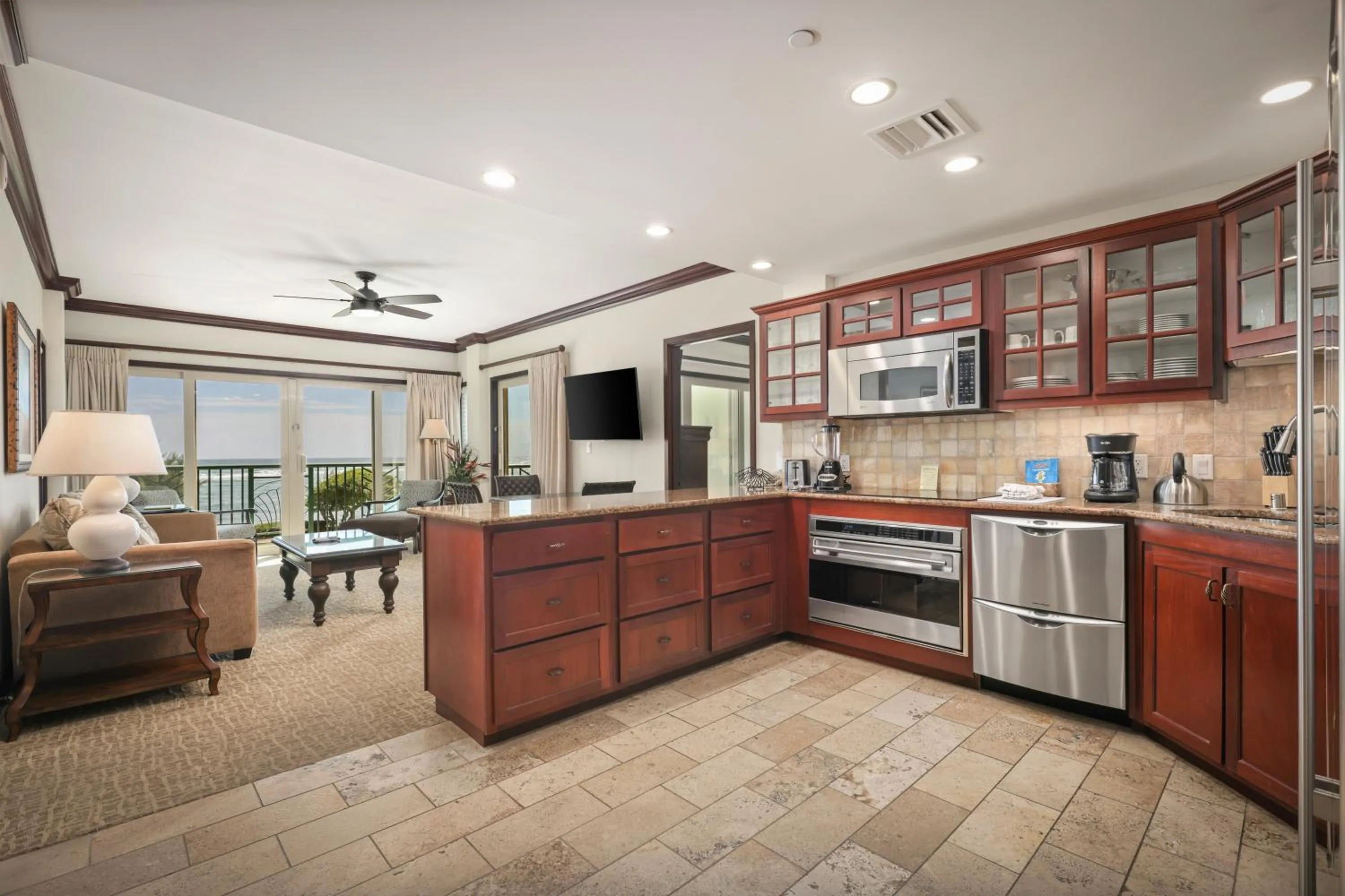 Kitchen or kitchenette in Waipouli Beach Resort and Spa Kauai by OUTRIGGER