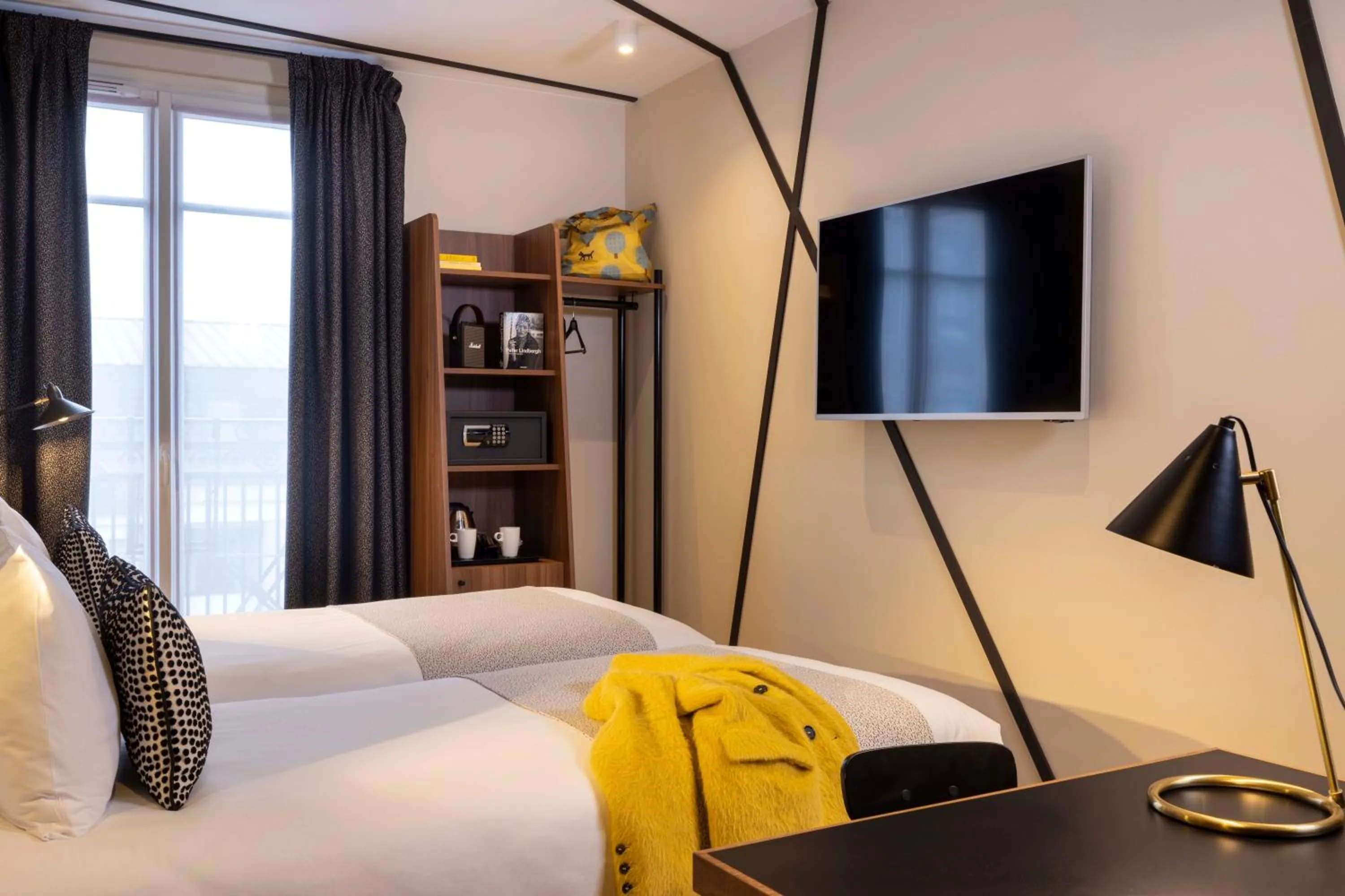 Bed in Paris Art Hotel Quartier Latin by Malone