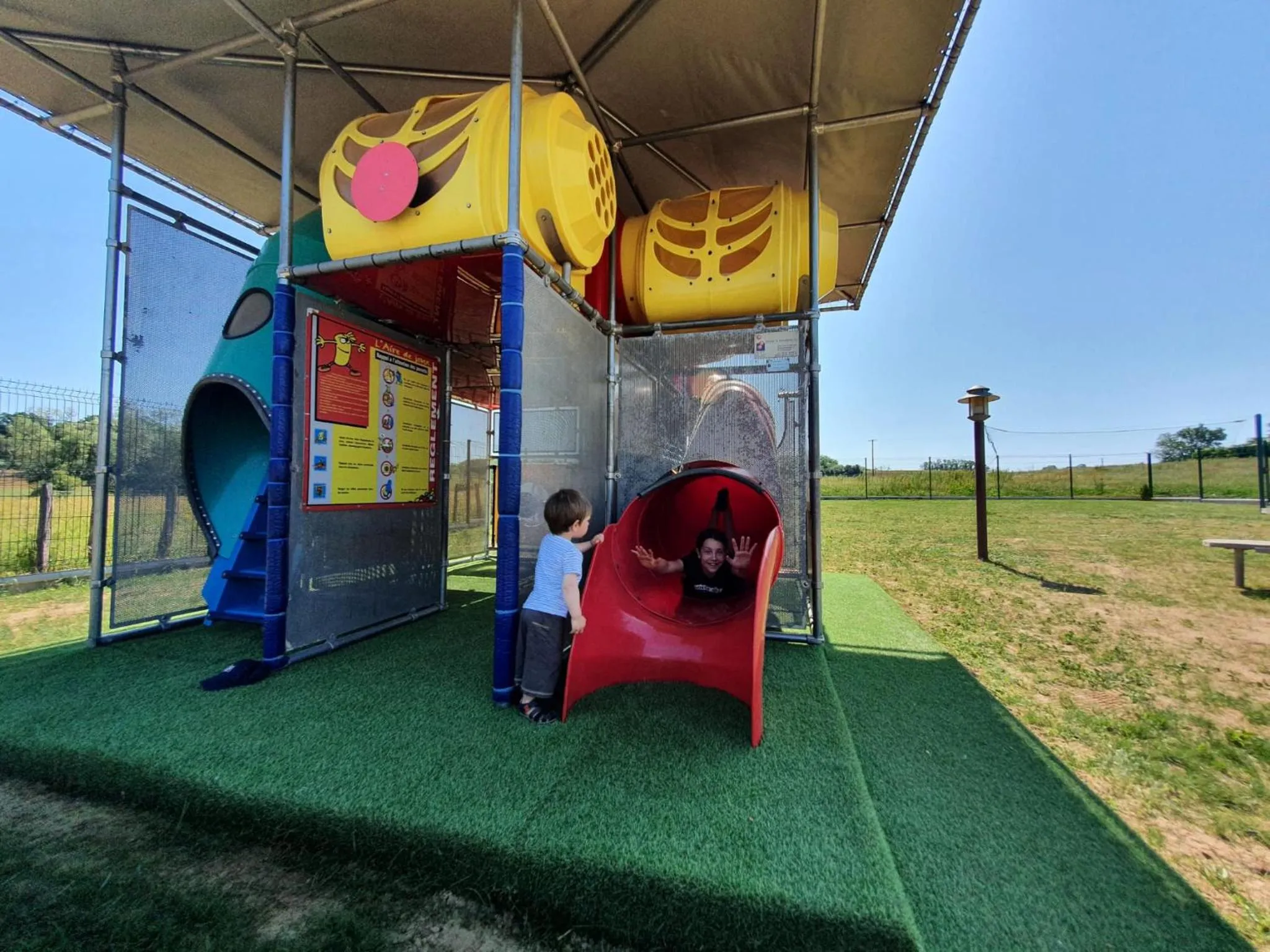 Children play ground in Hôtel du Moulin de la Brevette