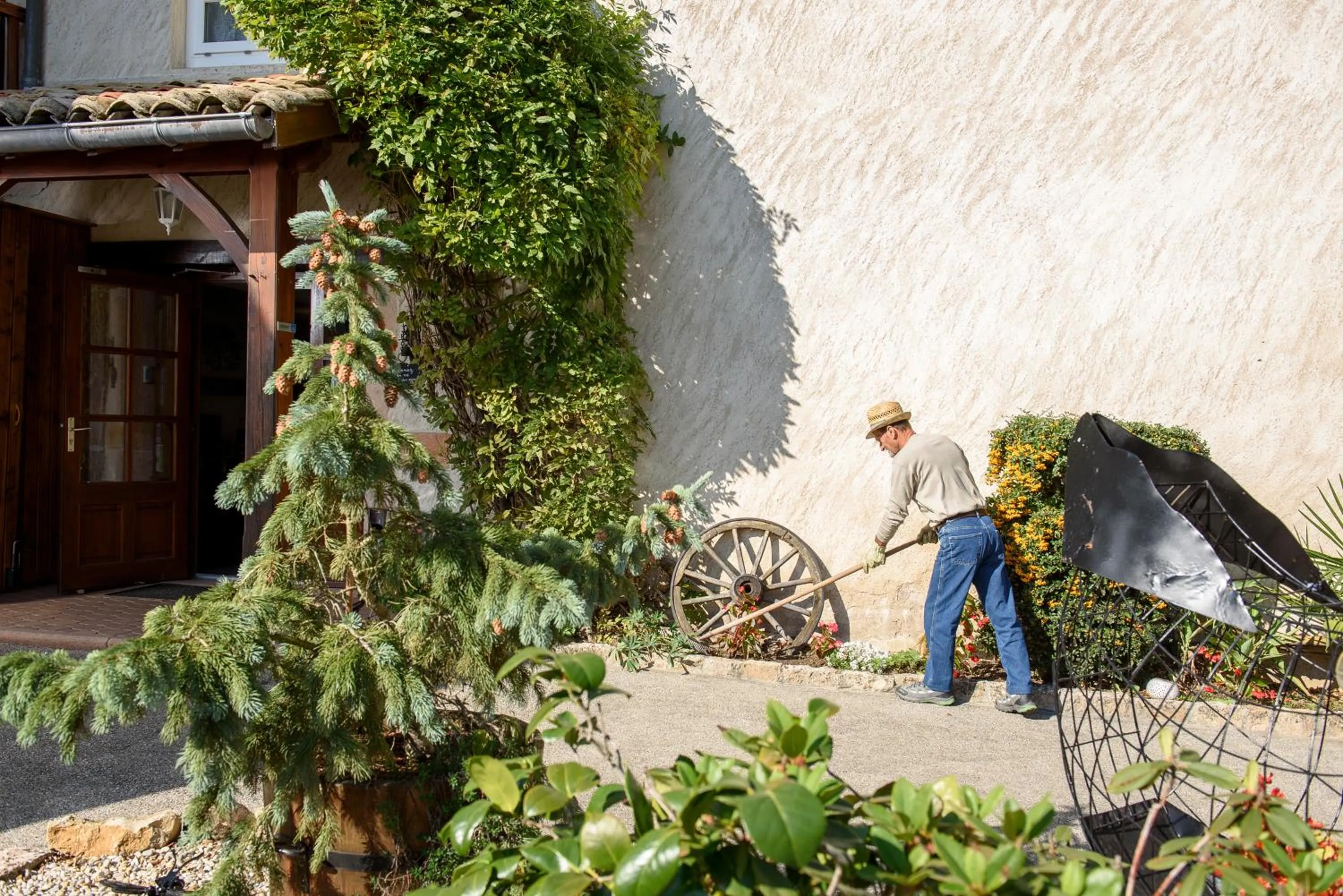 Garden in Hôtel du Moulin de la Brevette