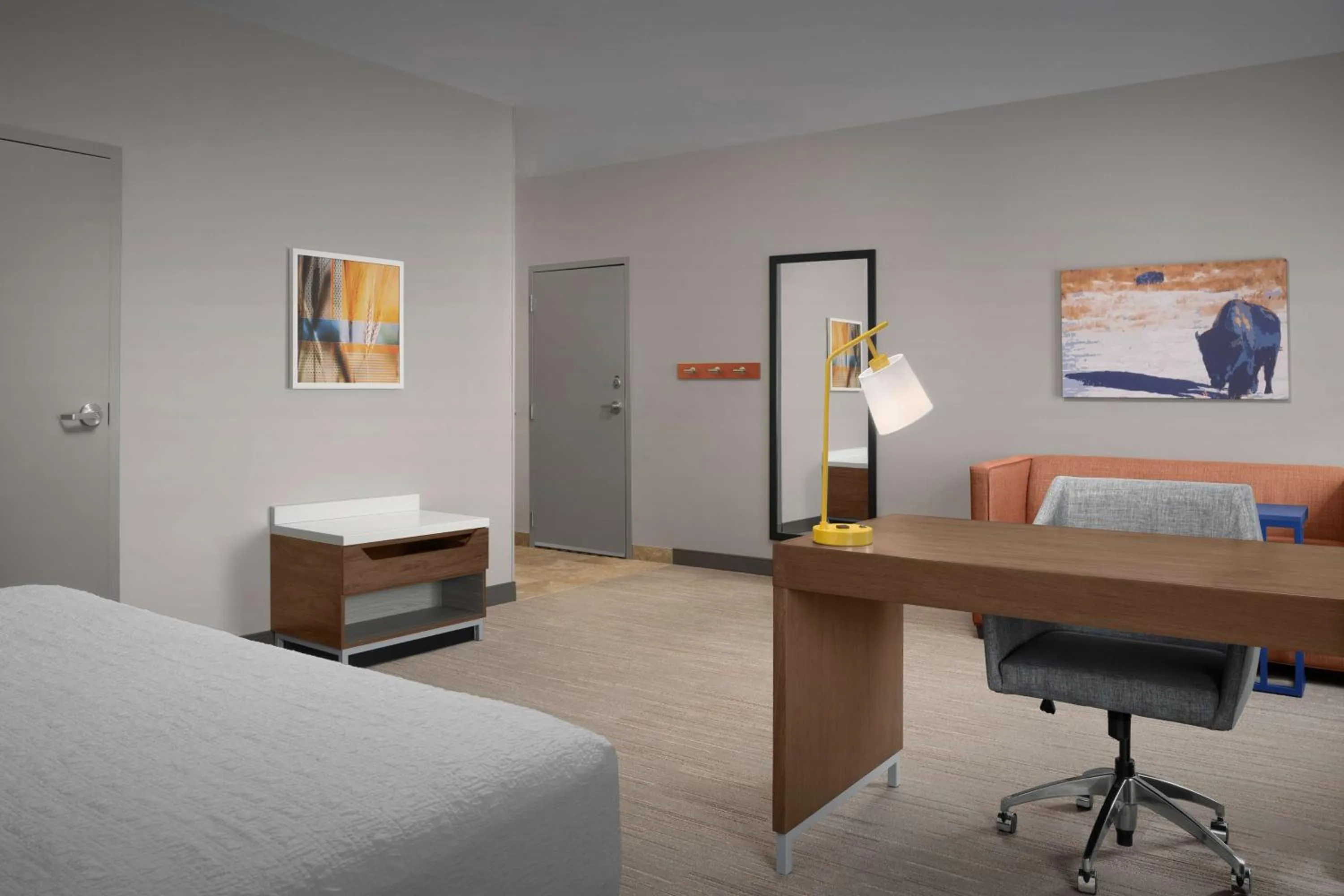 Bedroom, Bed in Hampton Inn & Suites Williston