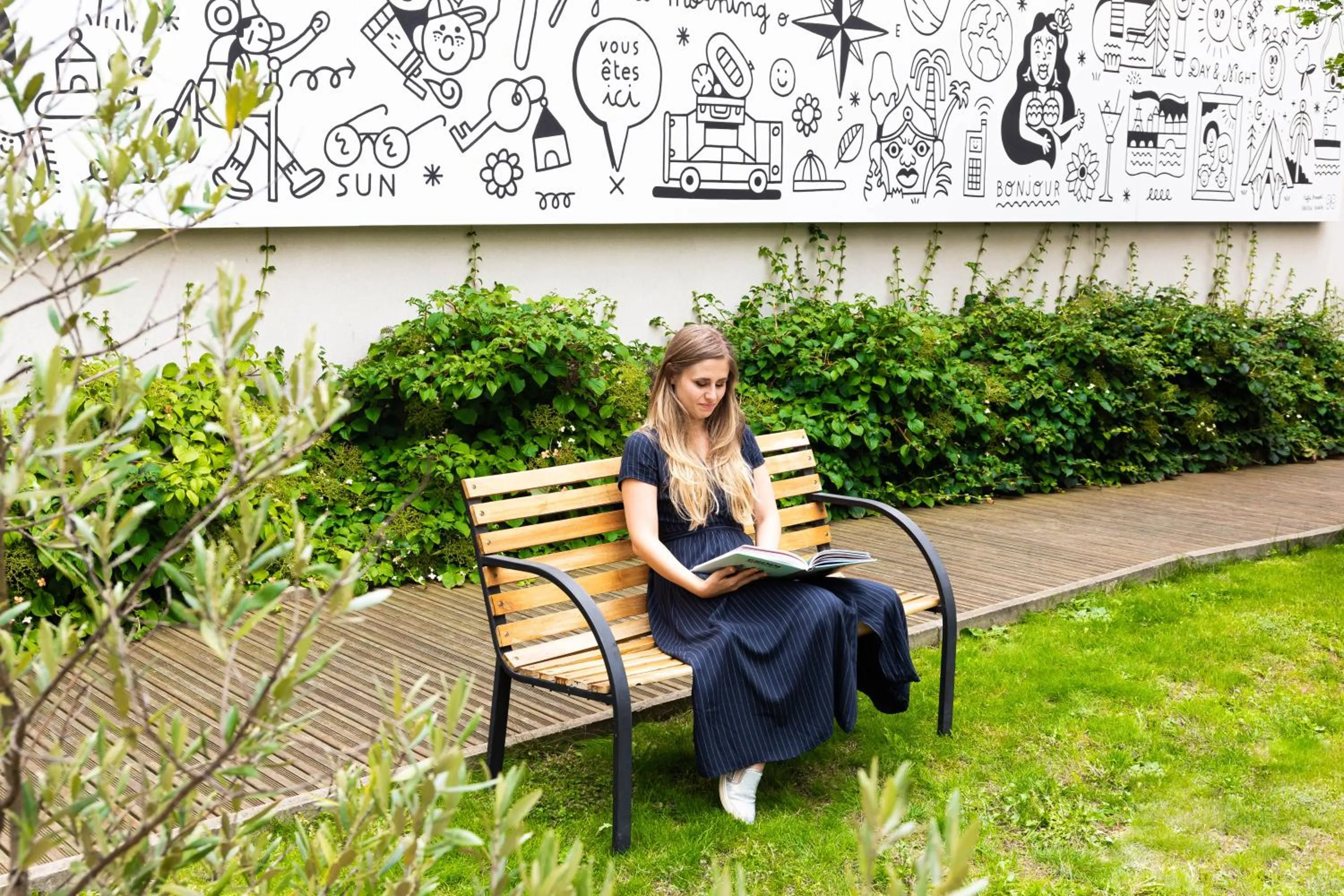 Patio in ibis Styles Paris Porte d'Orléans