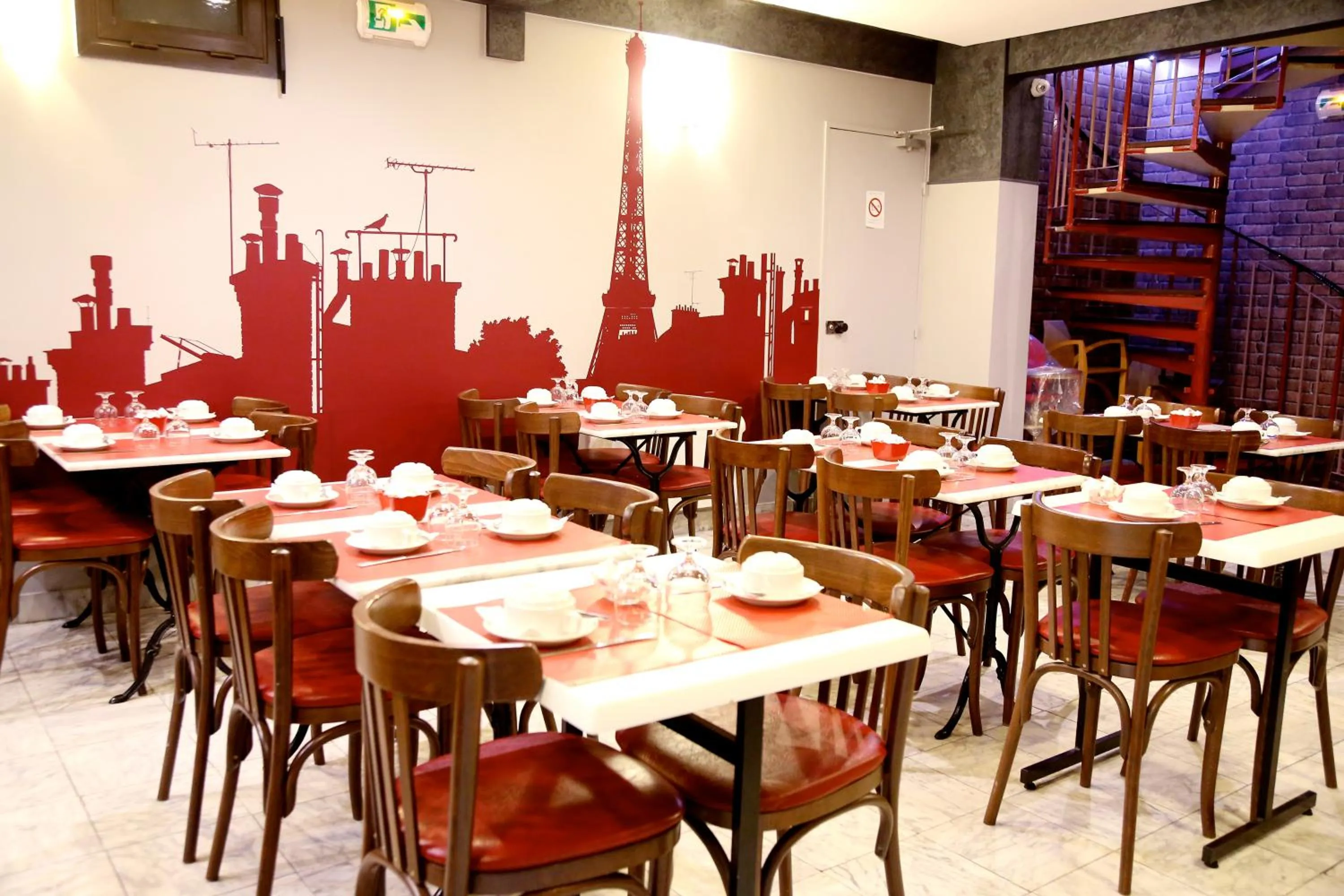 Buffet breakfast in Hotel Paris Villette