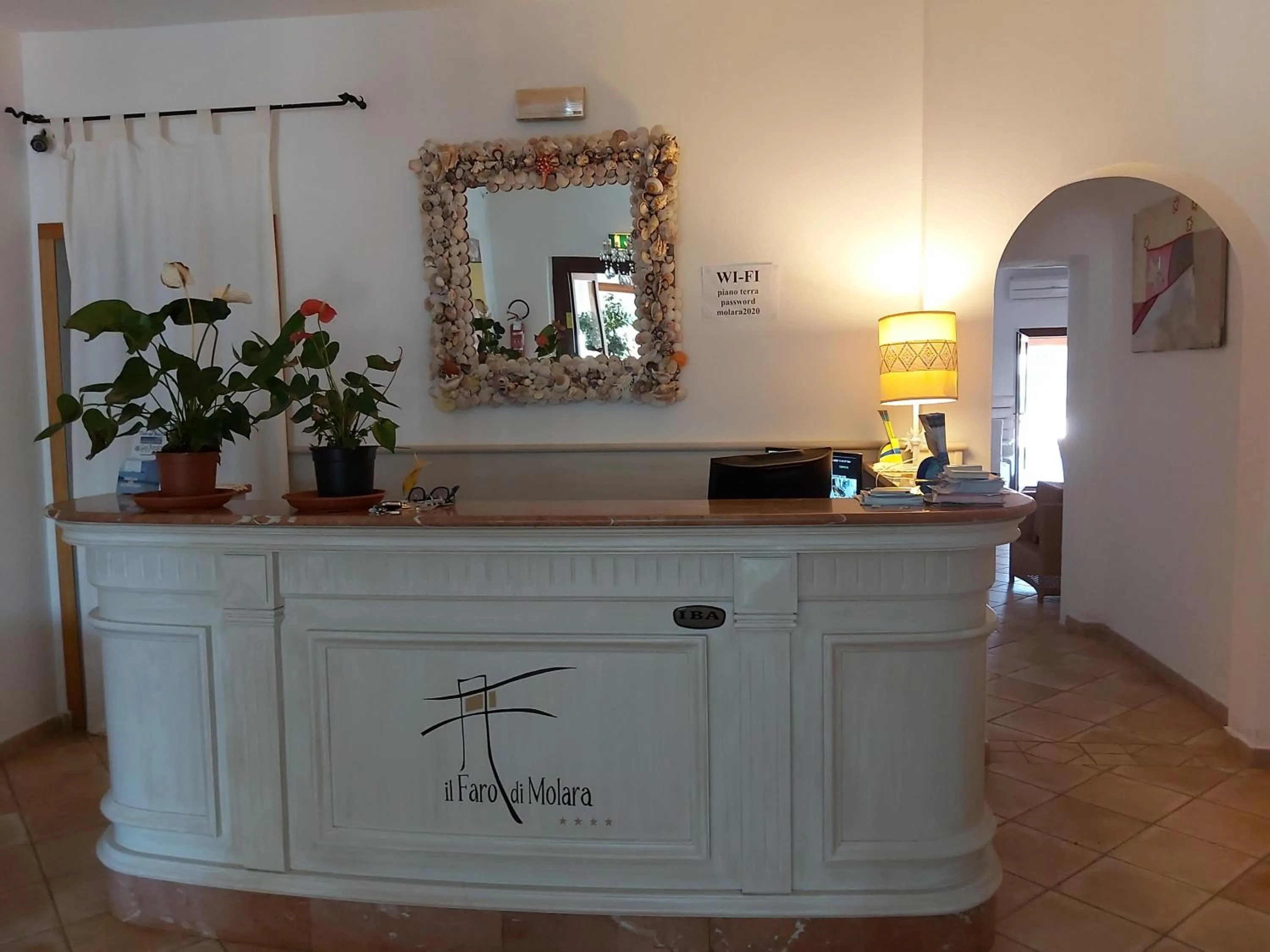 Lobby or reception in Hotel il Faro di Molara