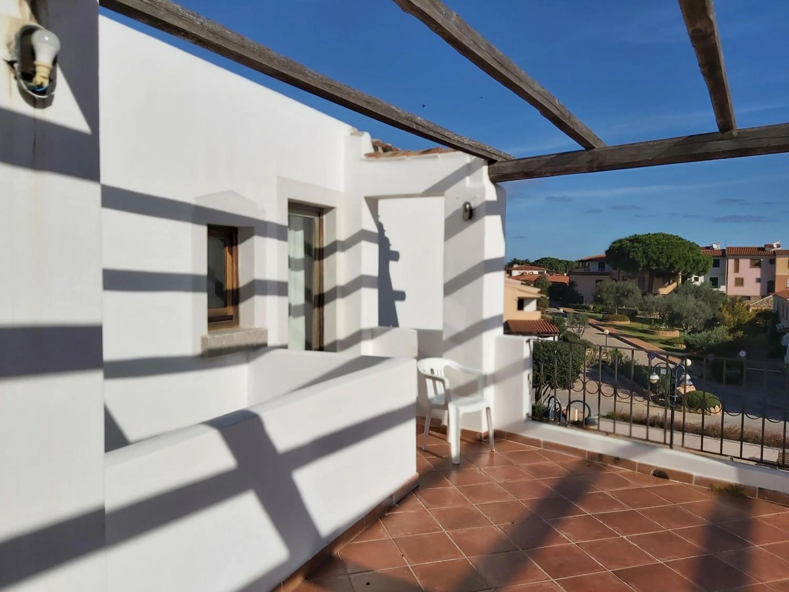 Balcony/Terrace in Hotel il Faro di Molara