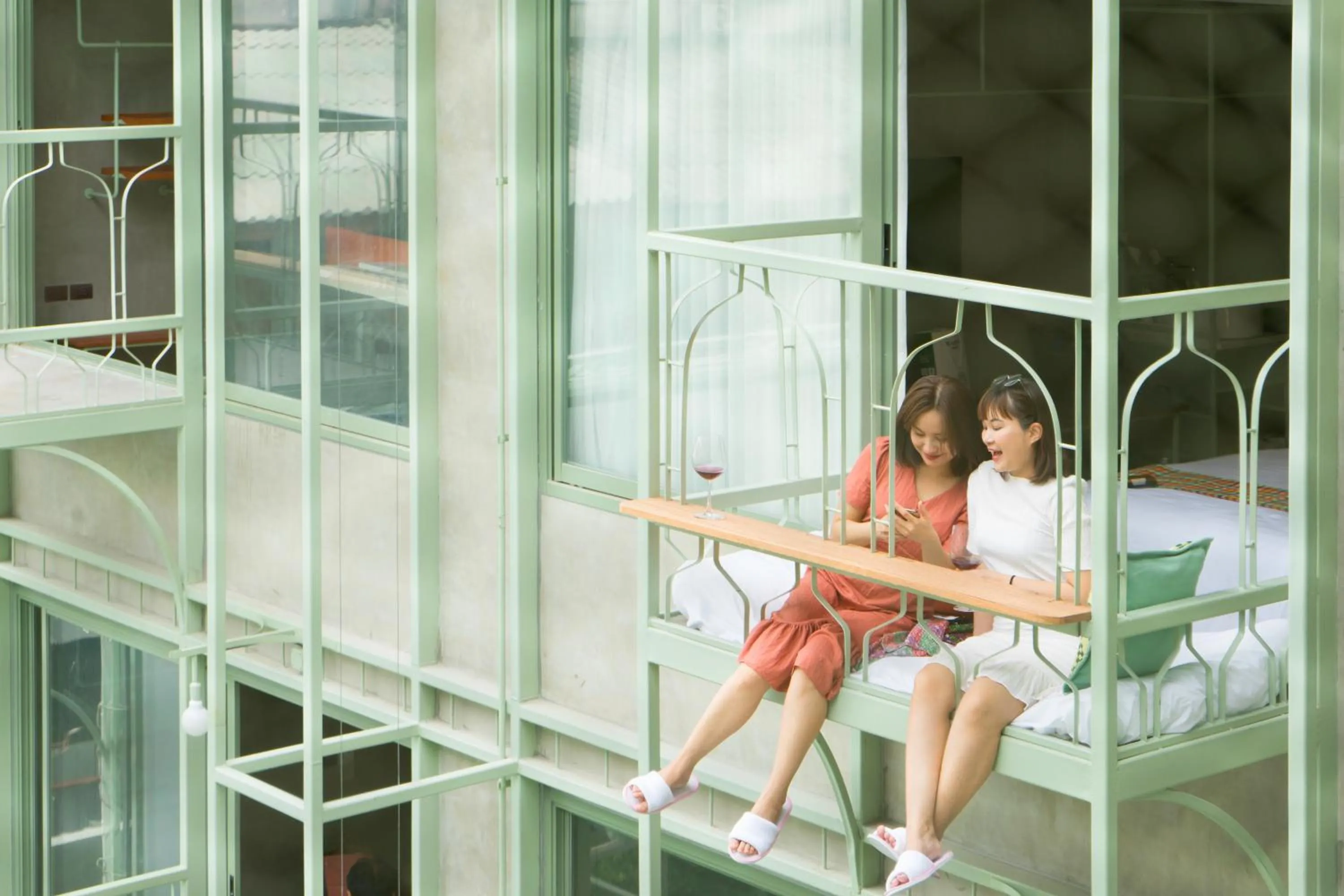 Bed in Samsen Street Hotel