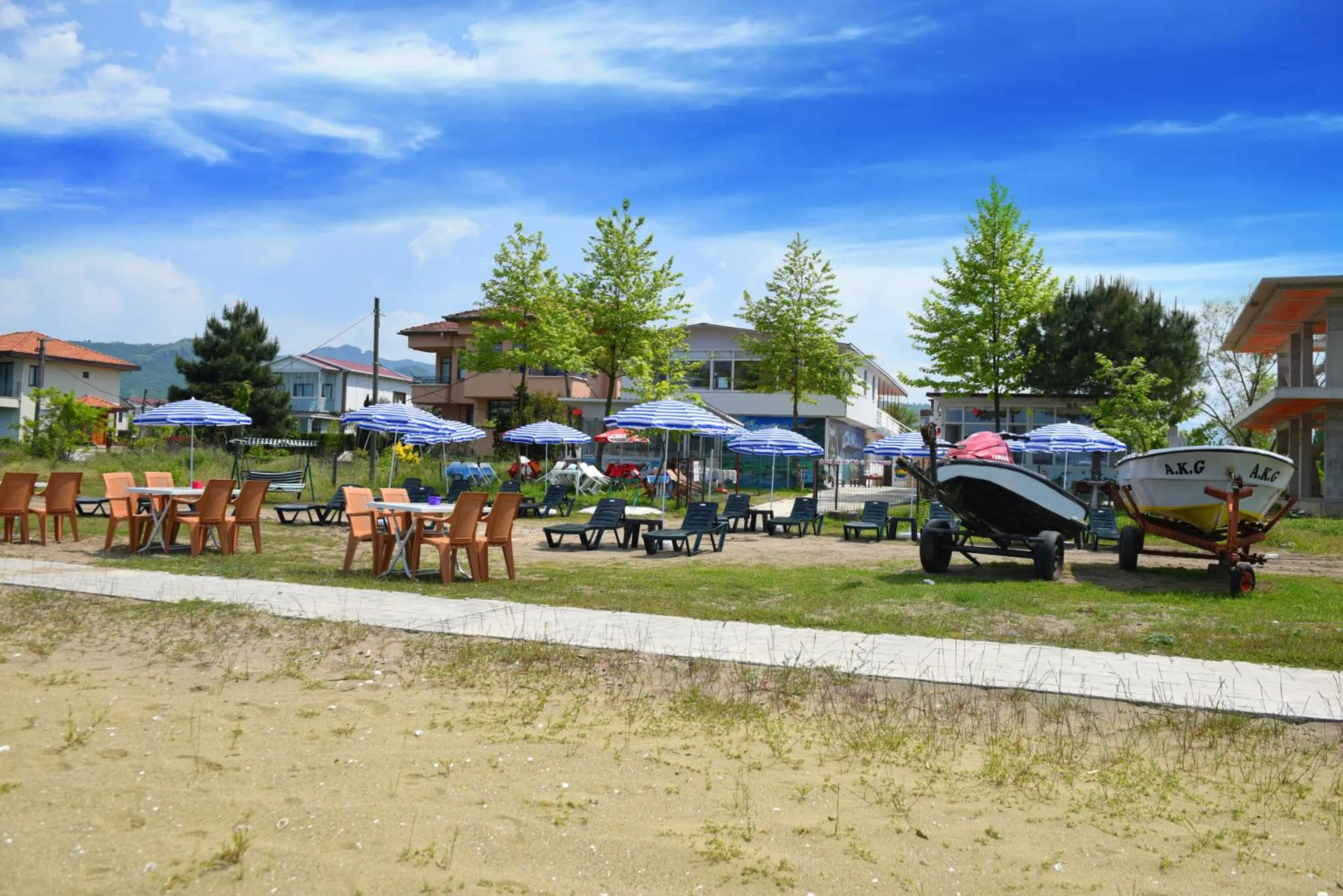 Garden in seasidehouse