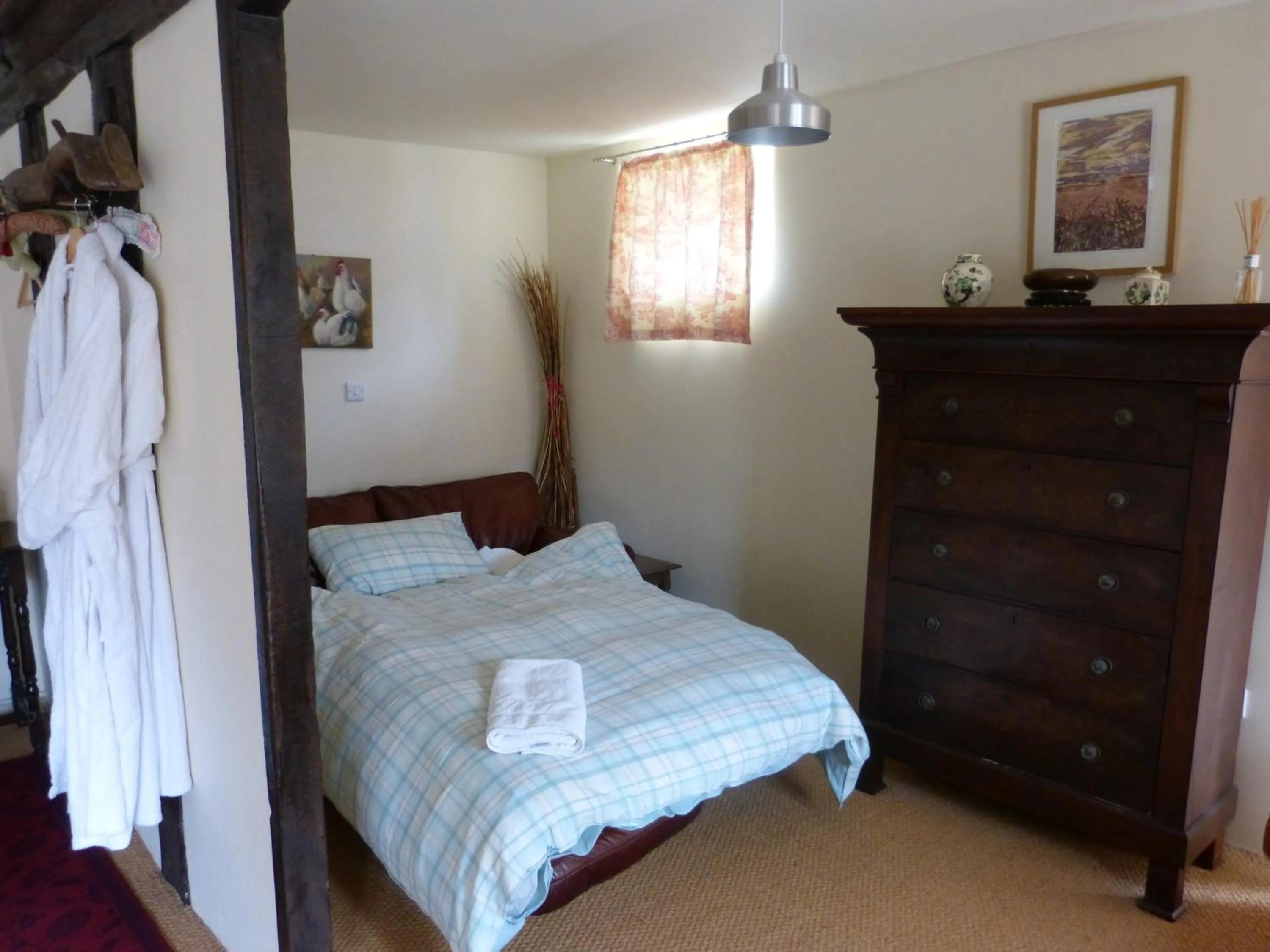 Bedroom, Bed in Lower Severalls Farmhouse