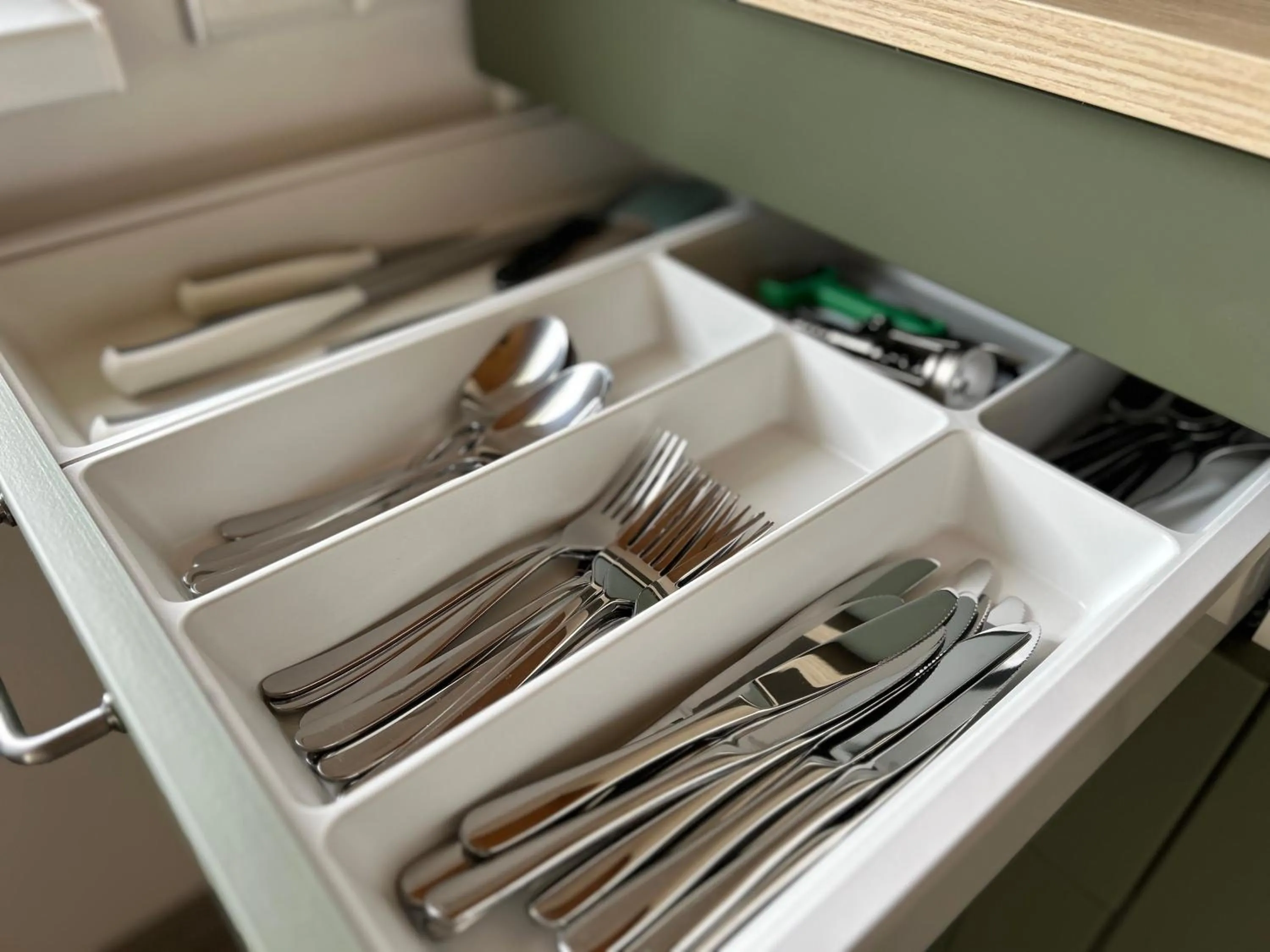 Kitchen or kitchenette in Domki u Grażyny Mikołajki