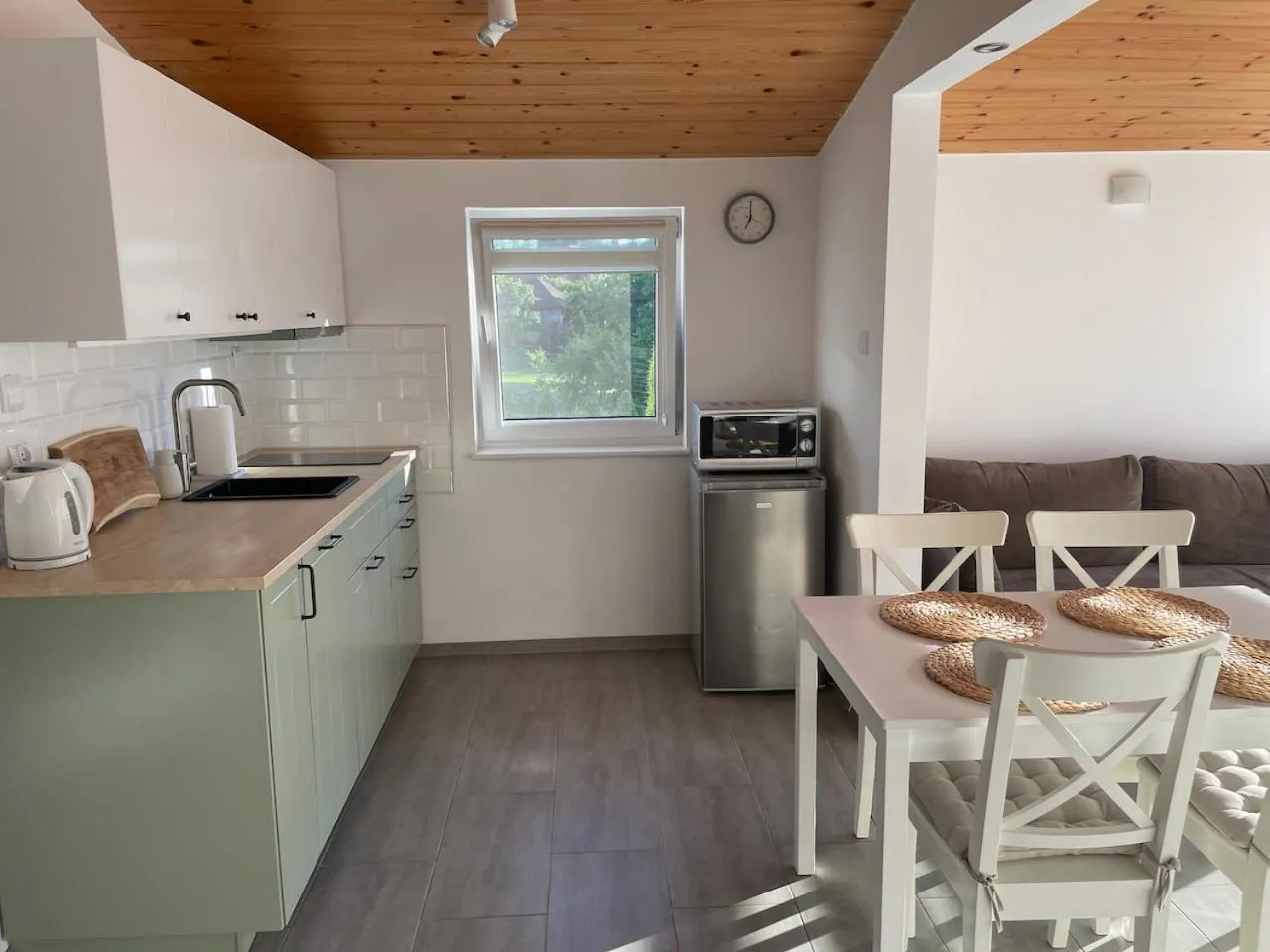 Dining area in Domki u Grażyny Mikołajki