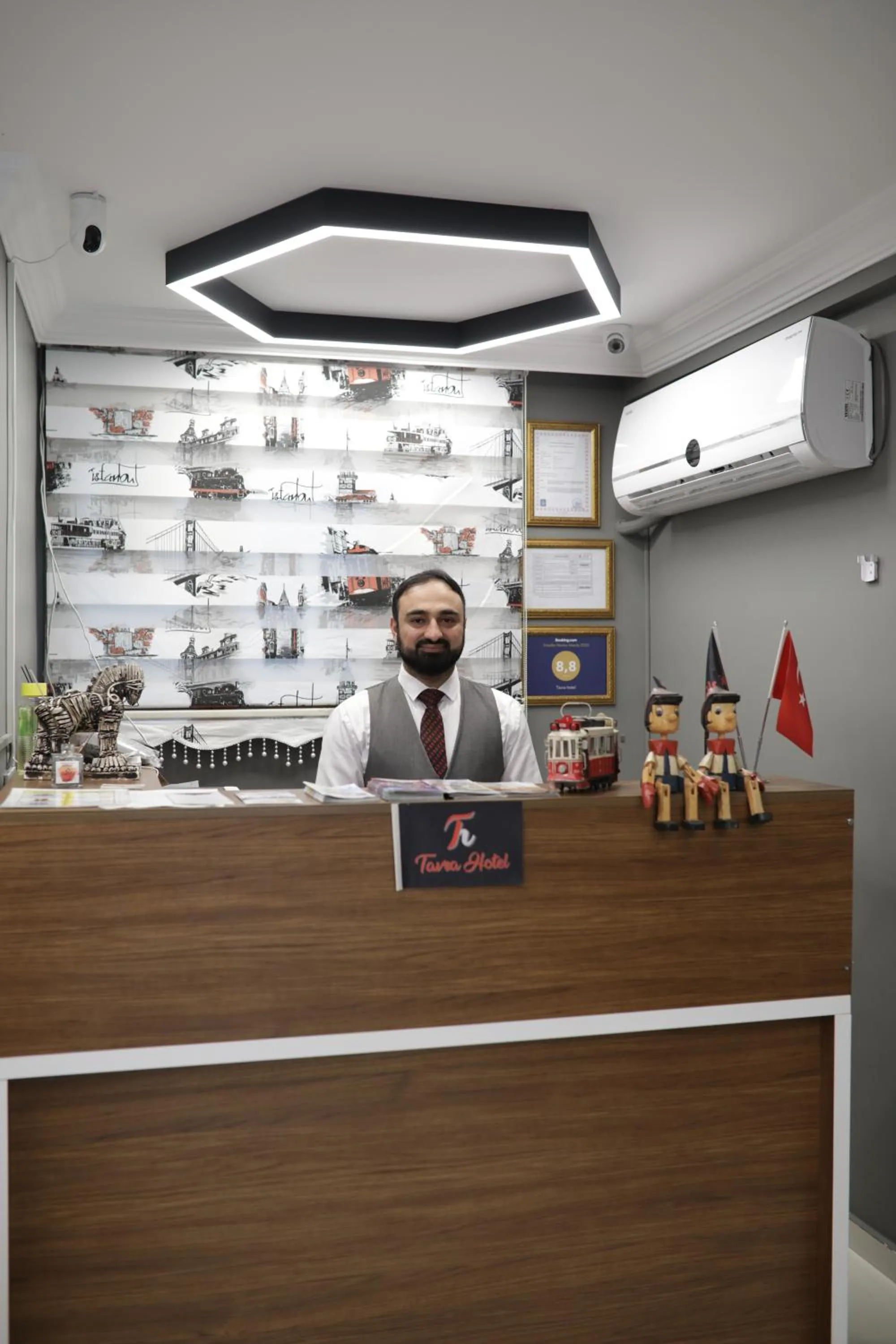 Lobby or reception in Tavra hotel