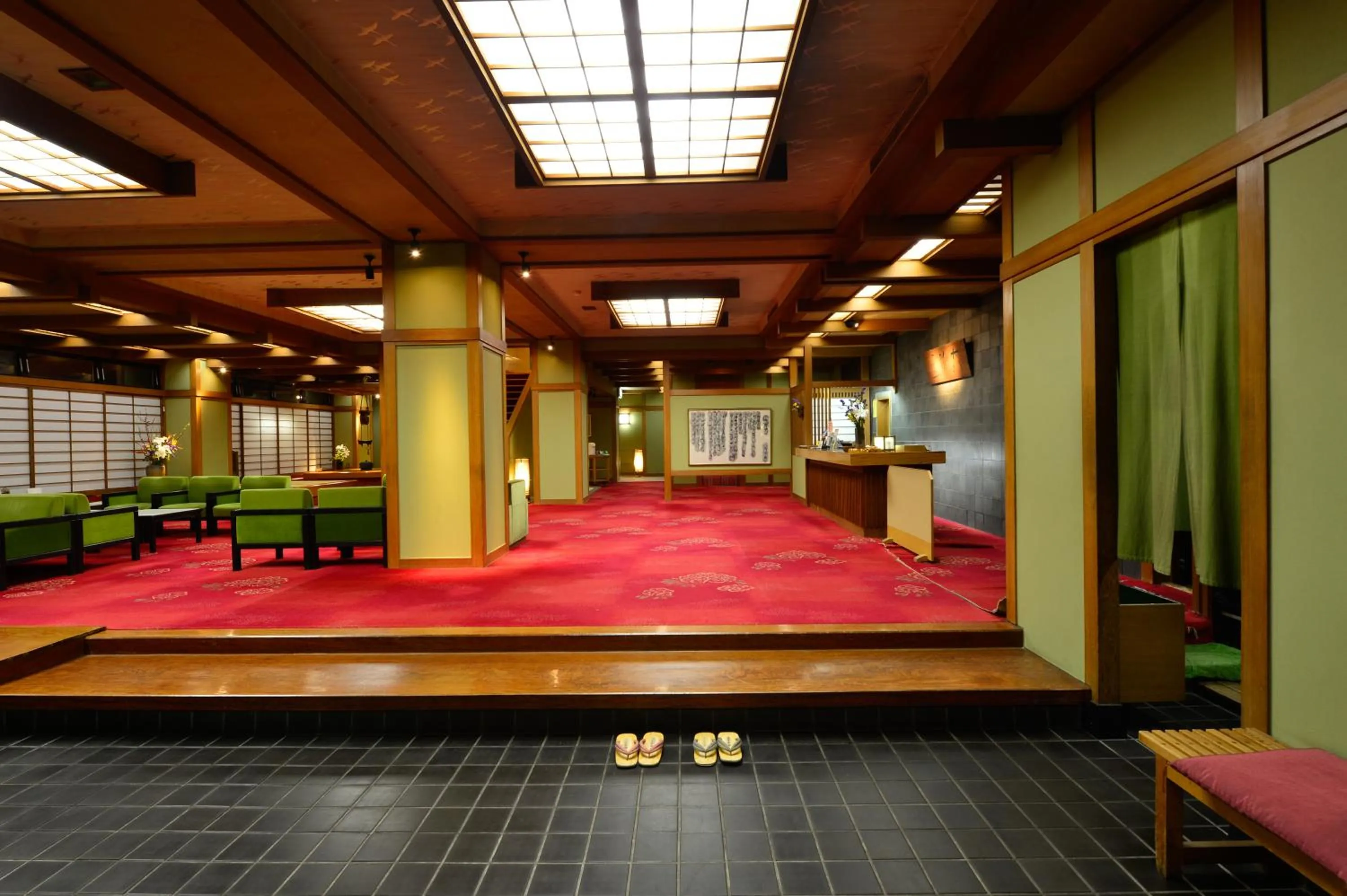 Lobby or reception in Osakaya Ryokan