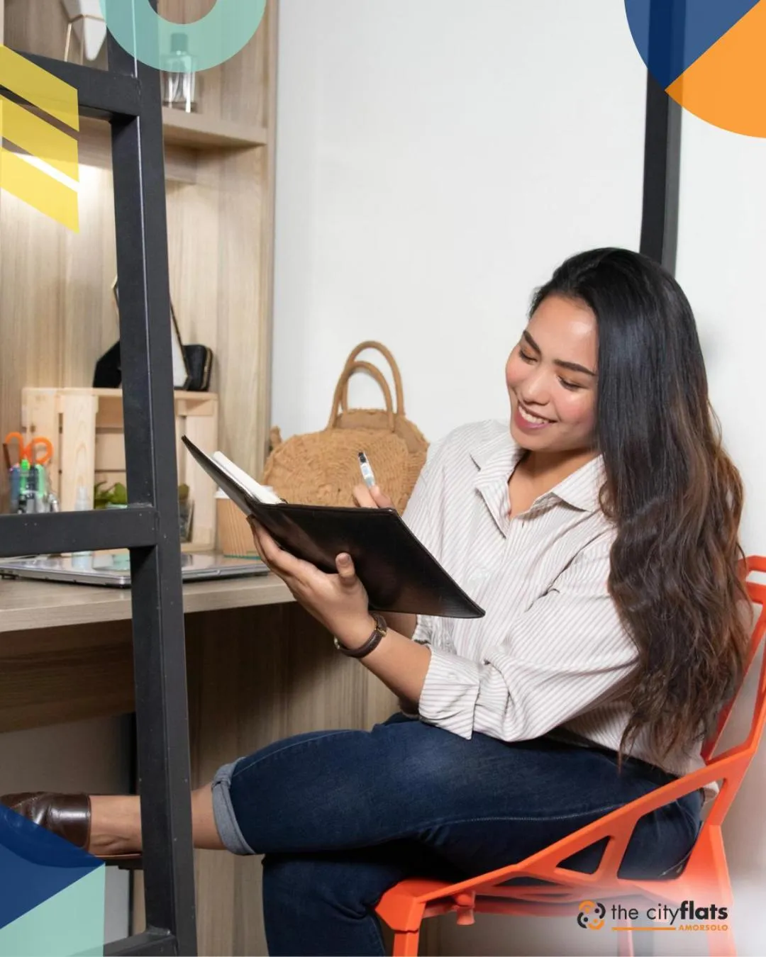 Seating area in The City Flats Amorsolo