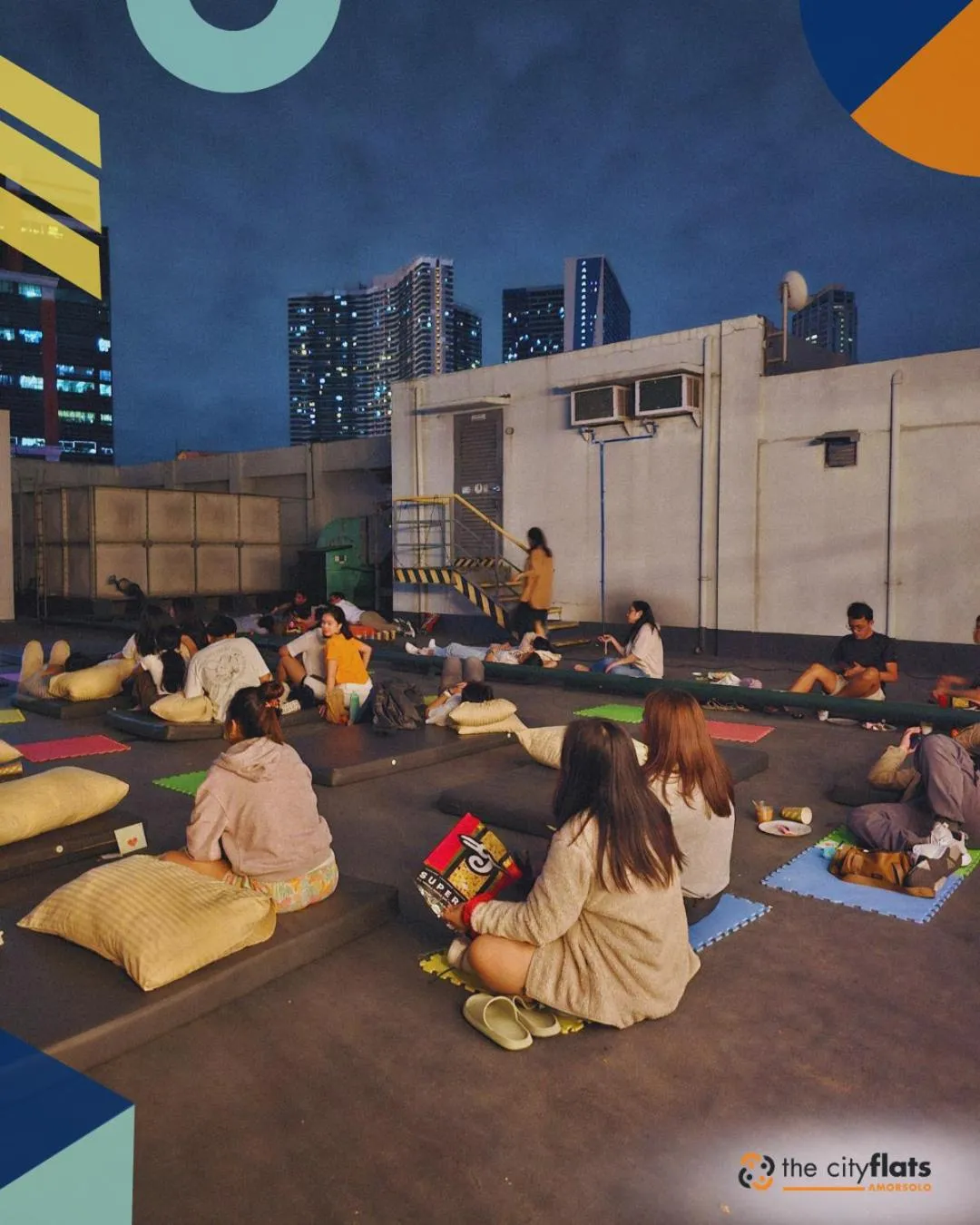 People in The City Flats Amorsolo