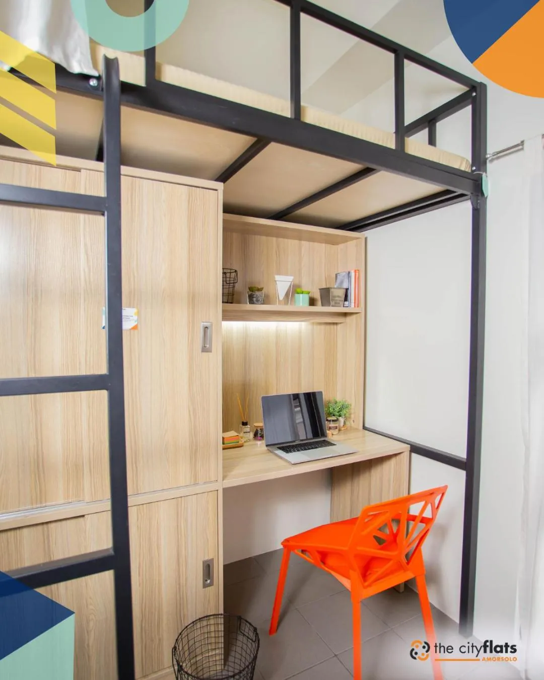 Seating area in The City Flats Amorsolo