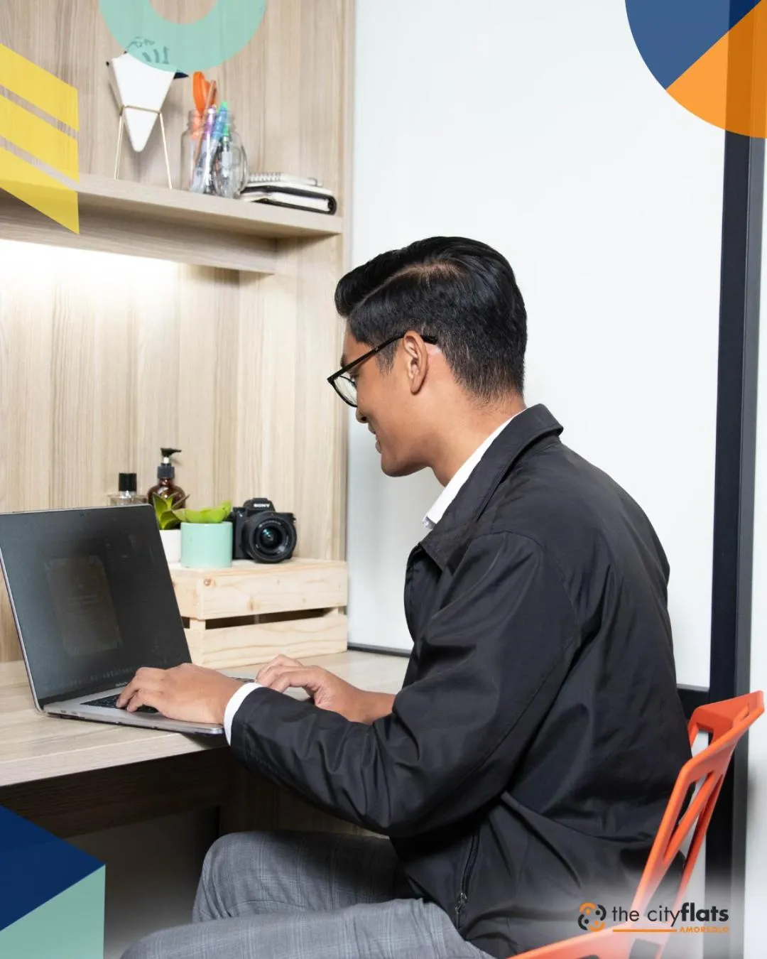 Seating area in The City Flats Amorsolo