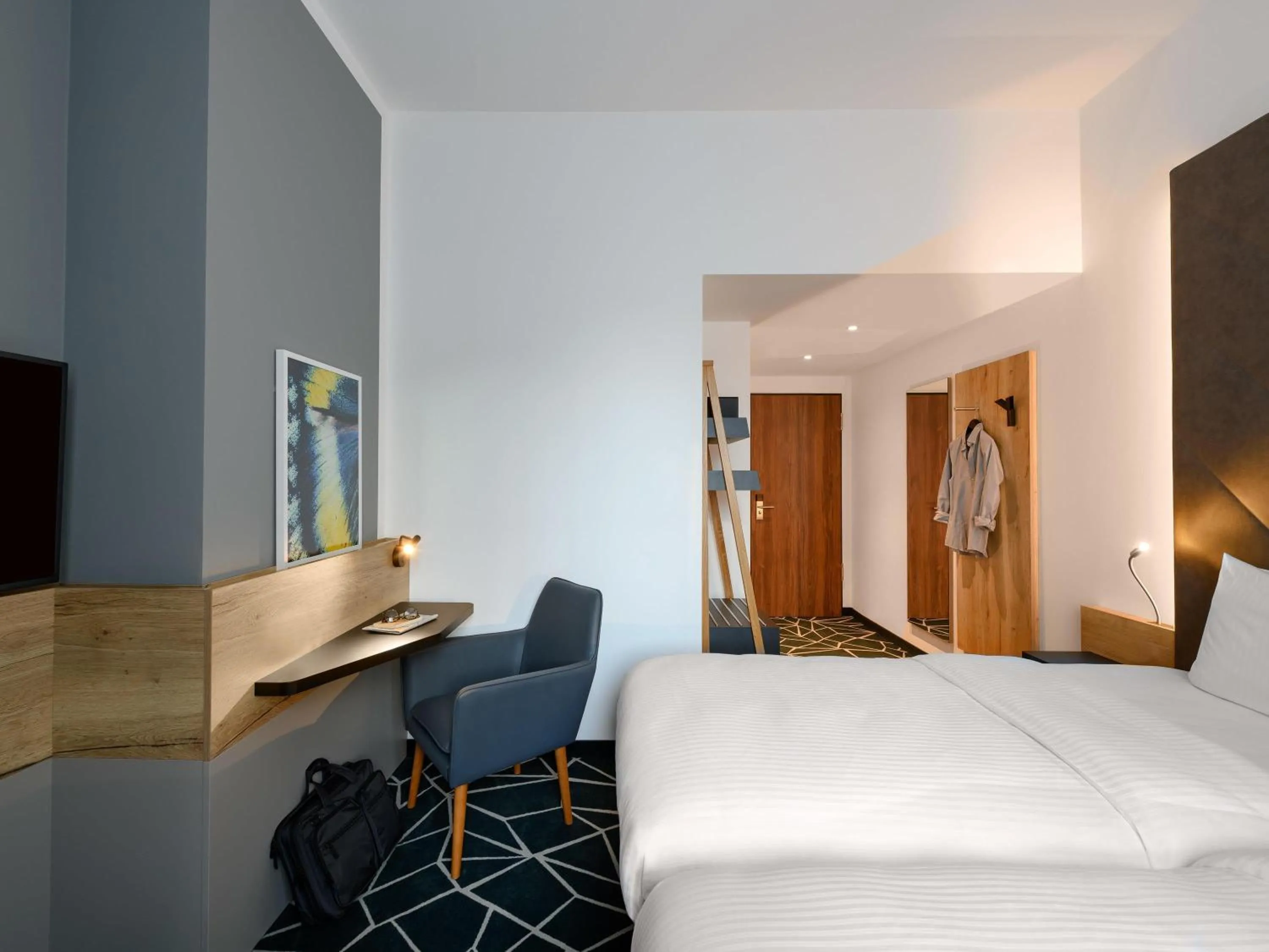 Bedroom, Bed in Ibis Styles Aschaffenburg