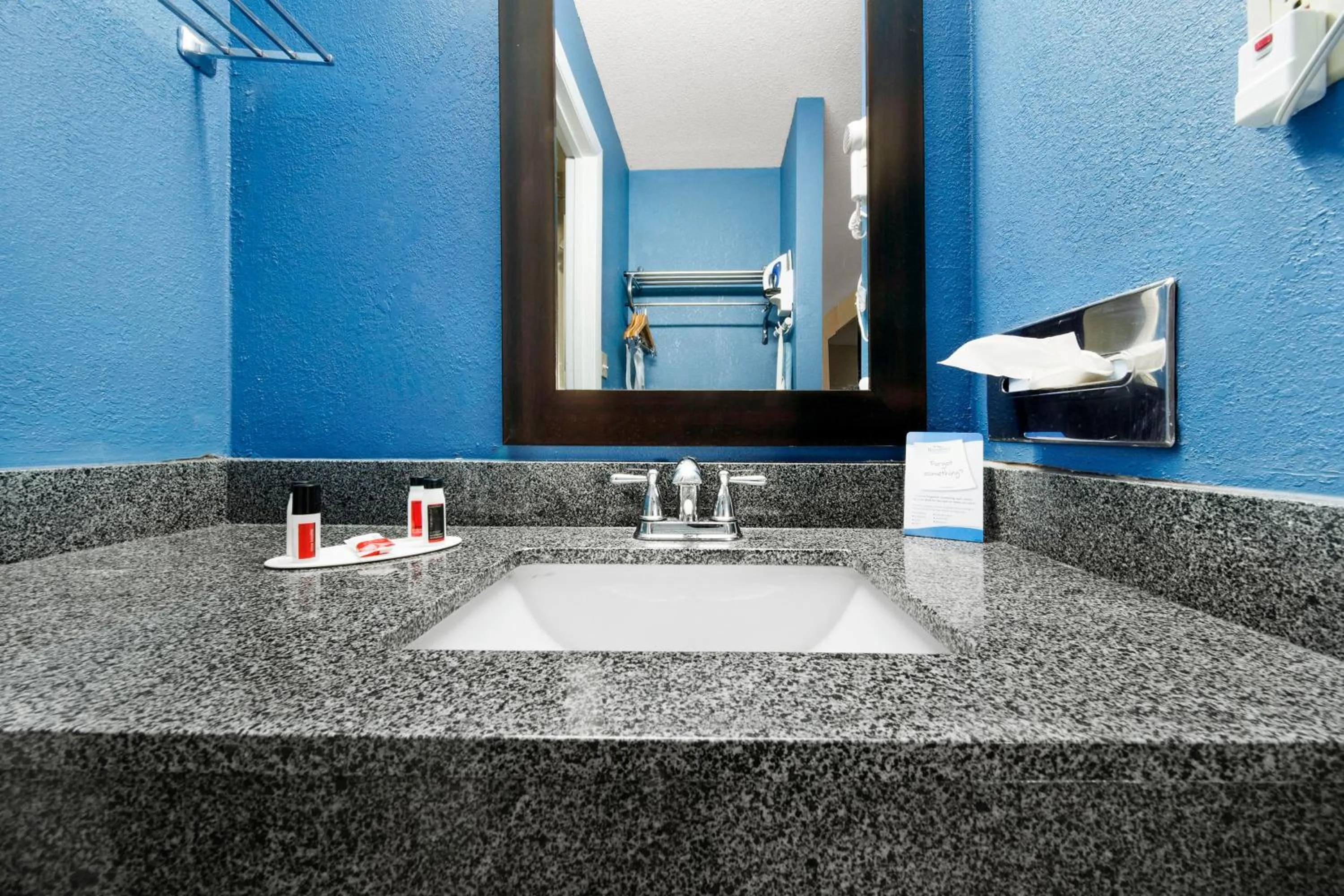 Bathroom in Baymont by Wyndham Muncie Near Ball State University